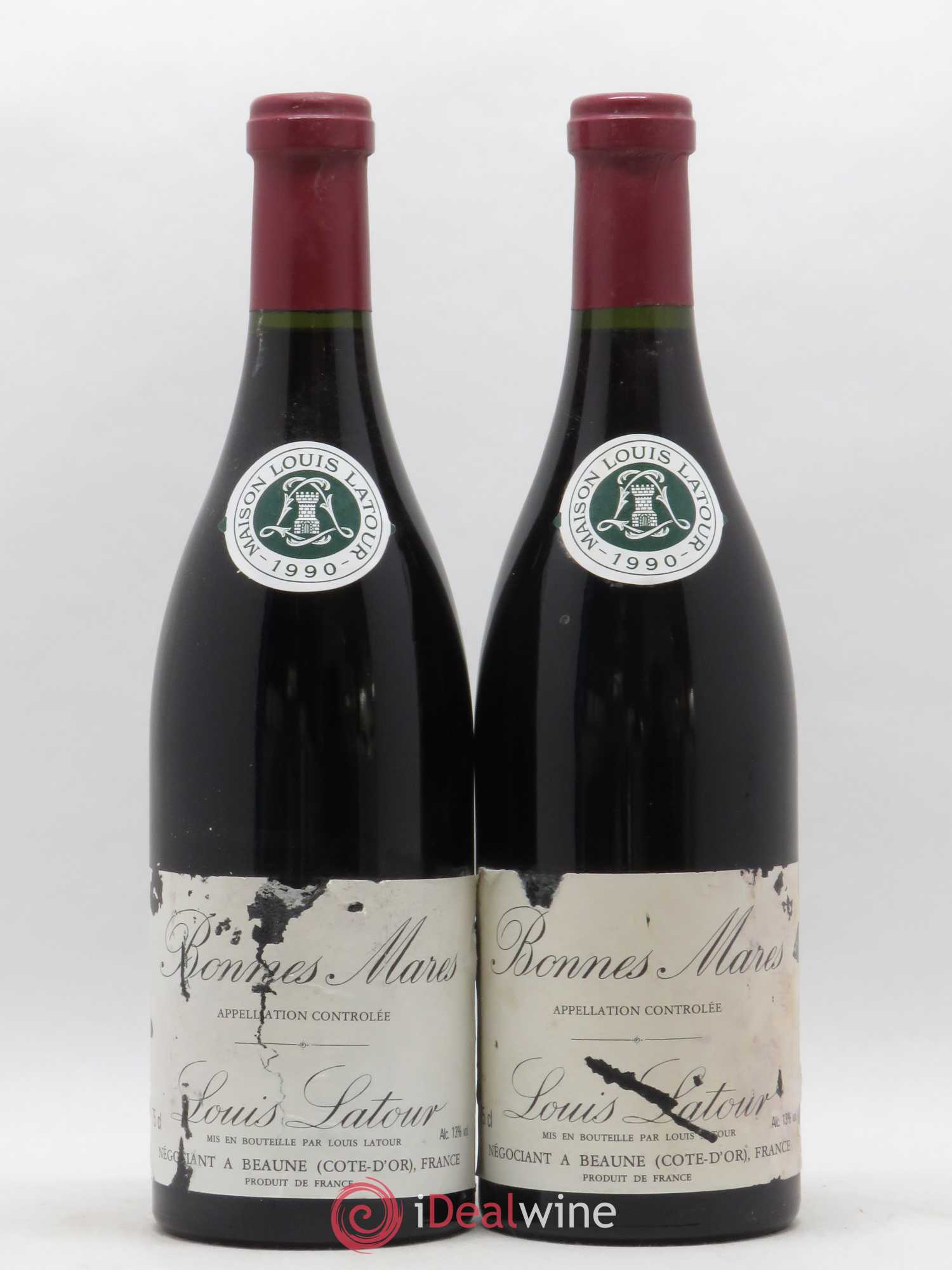 Bonnes-Mares Grand Cru Louis Latour 1990 - Lot de 2 bouteilles - 0