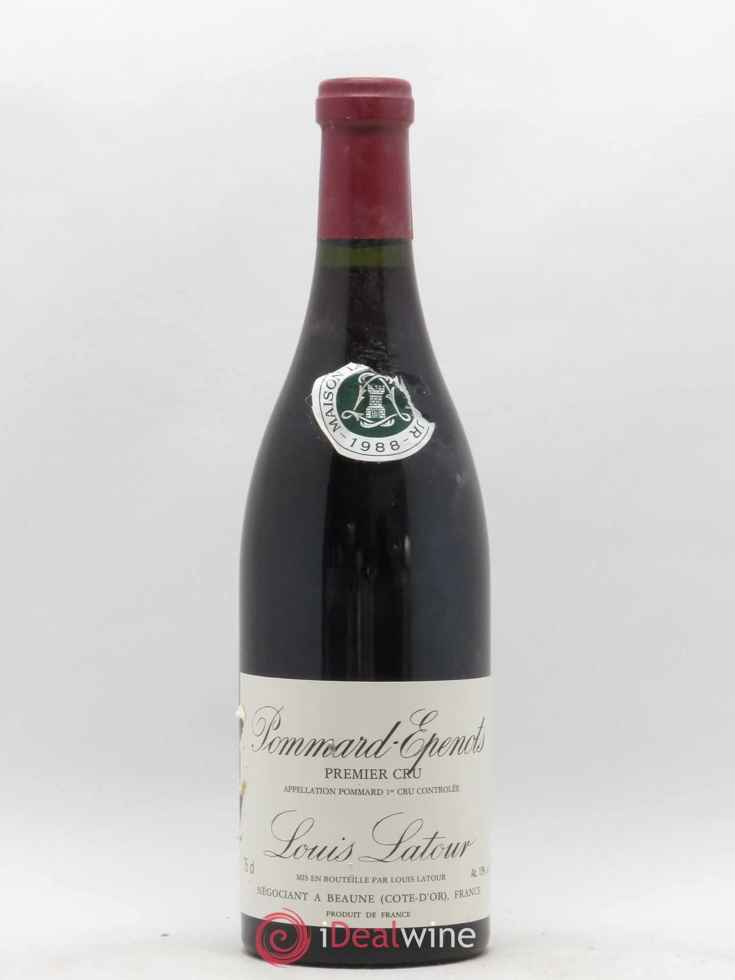 Pommard 1er Cru Les Epenots Louis Latour 1988 - Lot de 1 bouteille - 0