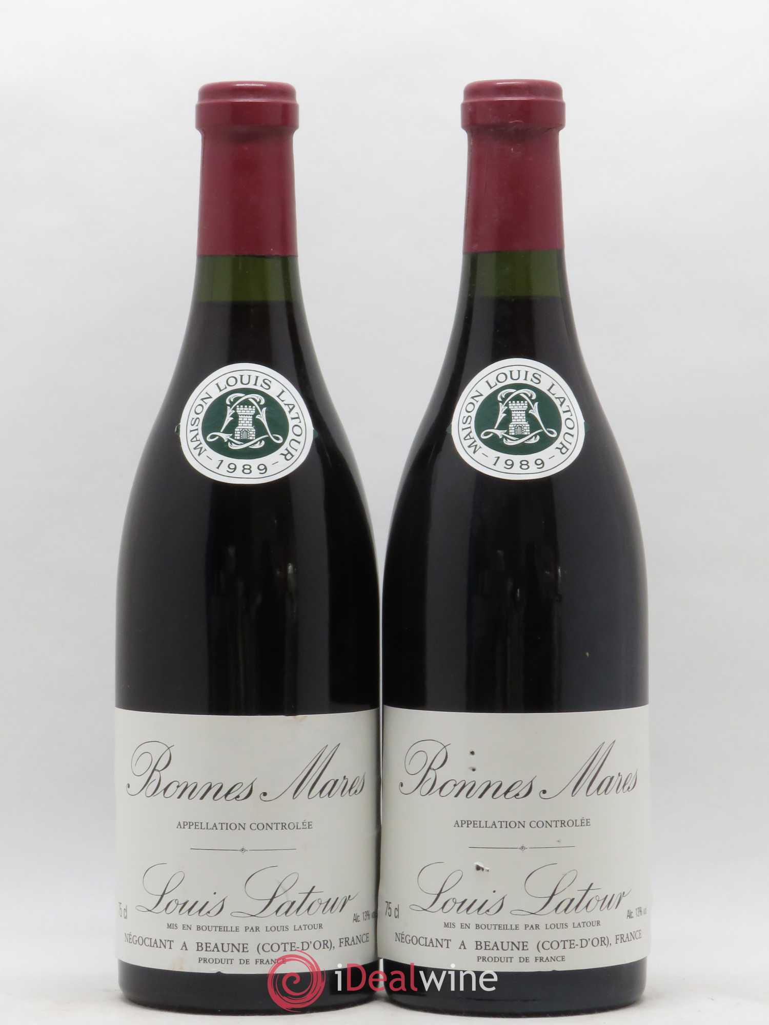 Bonnes-Mares Grand Cru Louis Latour 1989 - Lot de 2 bouteilles - 0