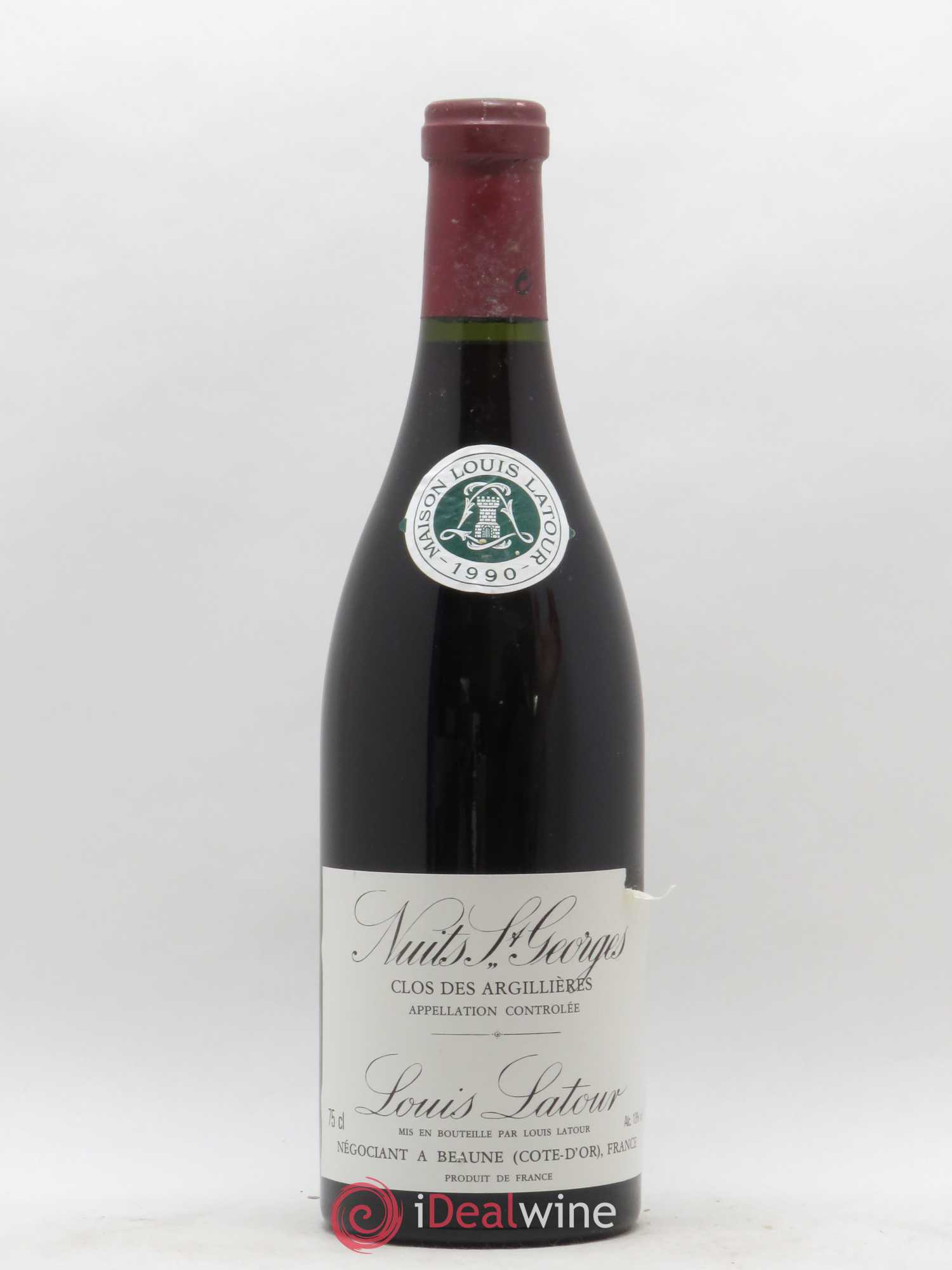 Nuits-Saint-Georges 1er Cru Clos des Argilieres Louis Latour 1990 - Posten von 1 Flasche - 0