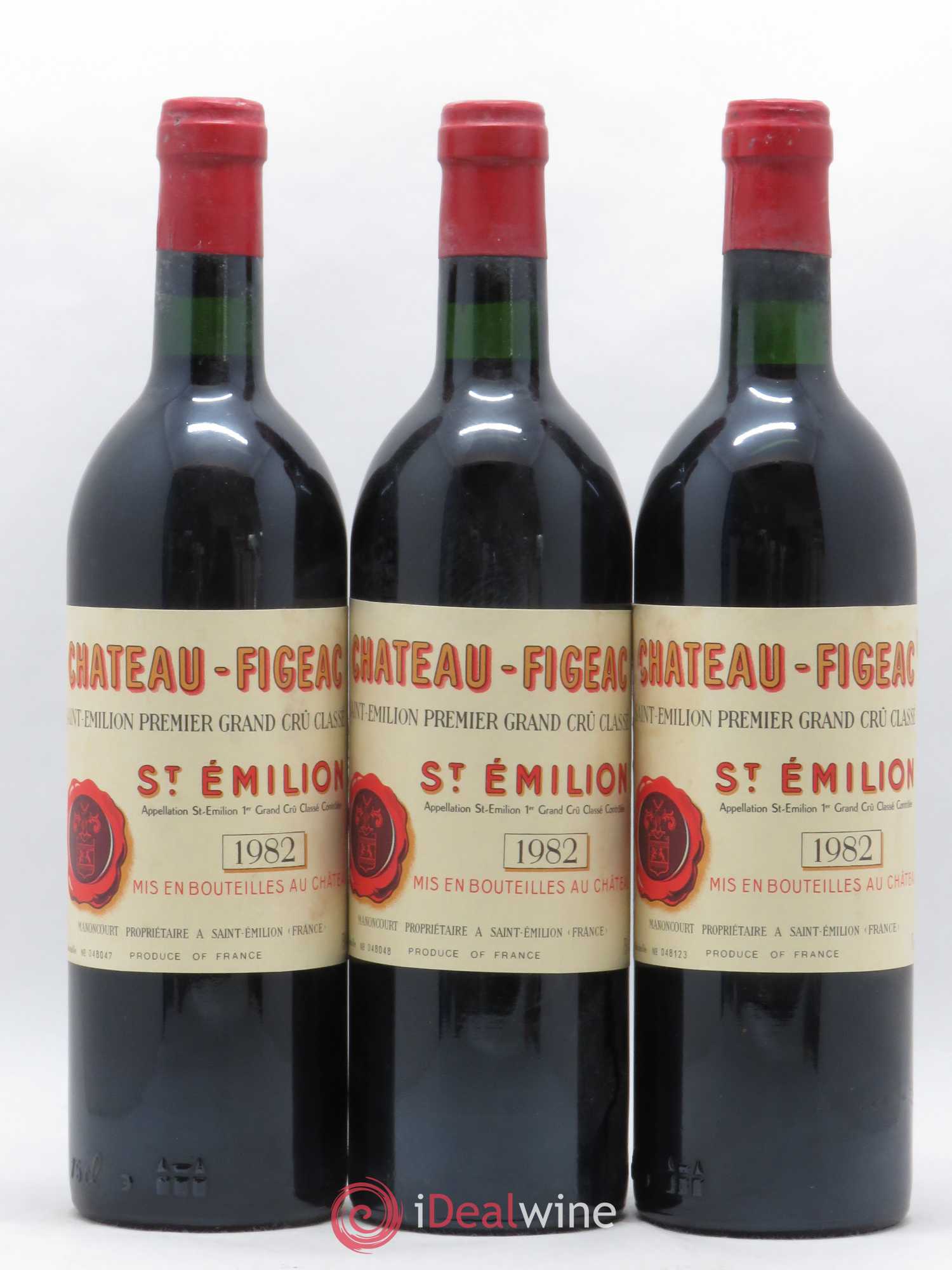 Château Figeac 1er Grand Cru Classé A 1982 - Lot de 6 bouteilles - 1