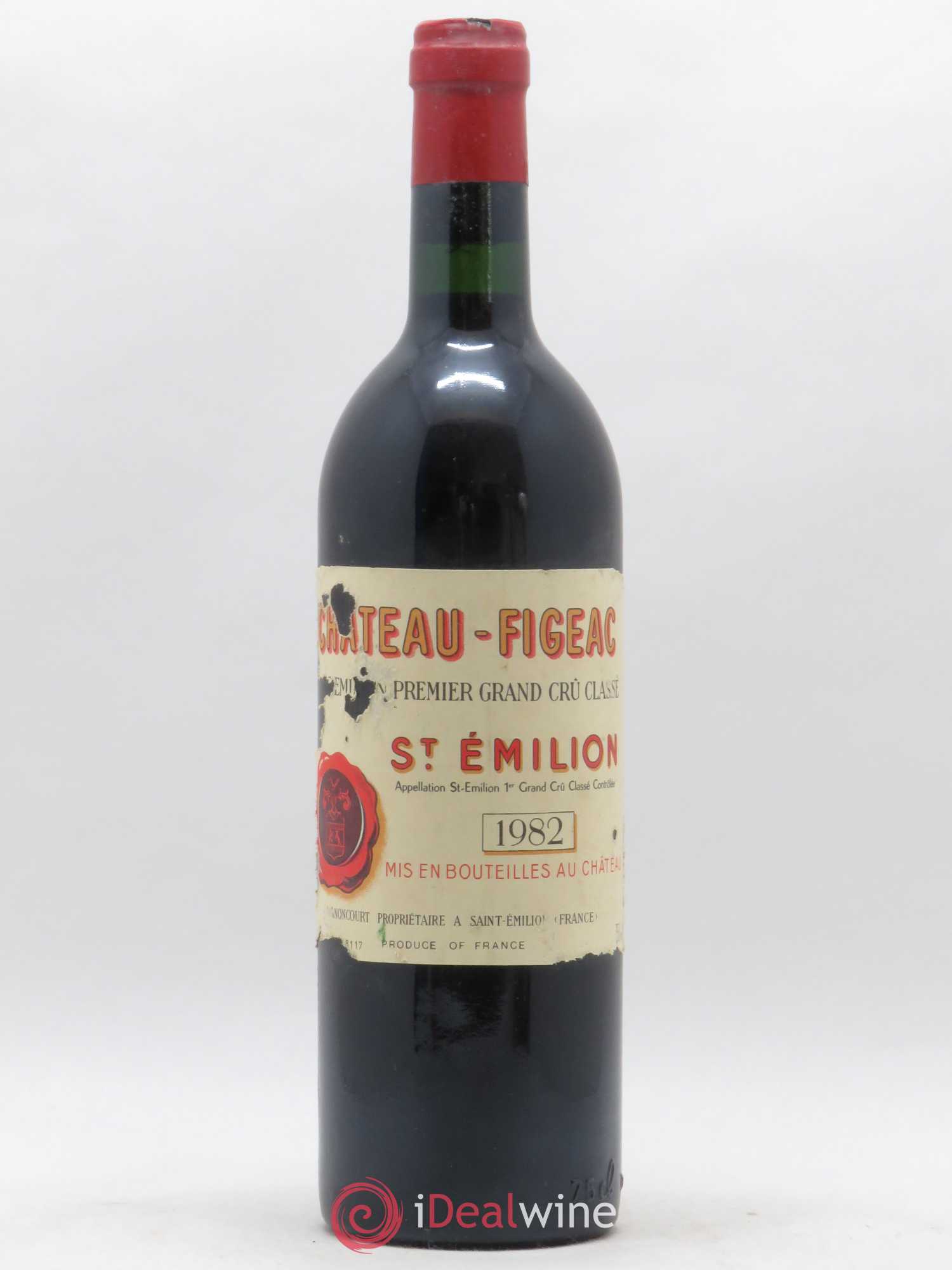 Château Figeac 1er Grand Cru Classé A 1982 - Lot de 1 bouteille - 0