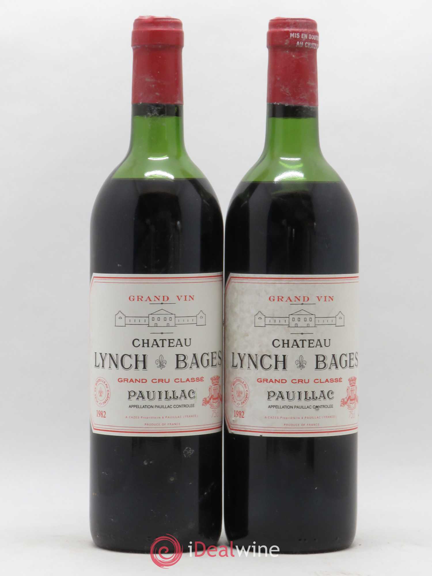 Château Lynch Bages 5ème Grand Cru Classé 1982 - Lot de 2 bouteilles - 0