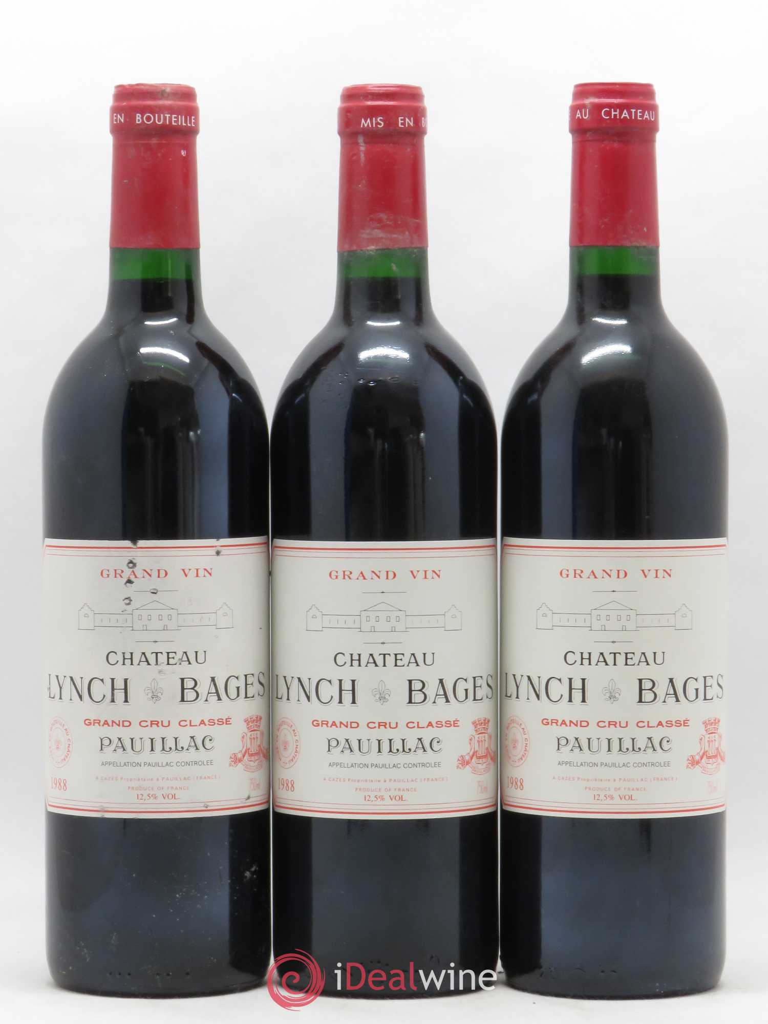 Château Lynch Bages 5ème Grand Cru Classé 1988 - Lot de 6 bouteilles - 1