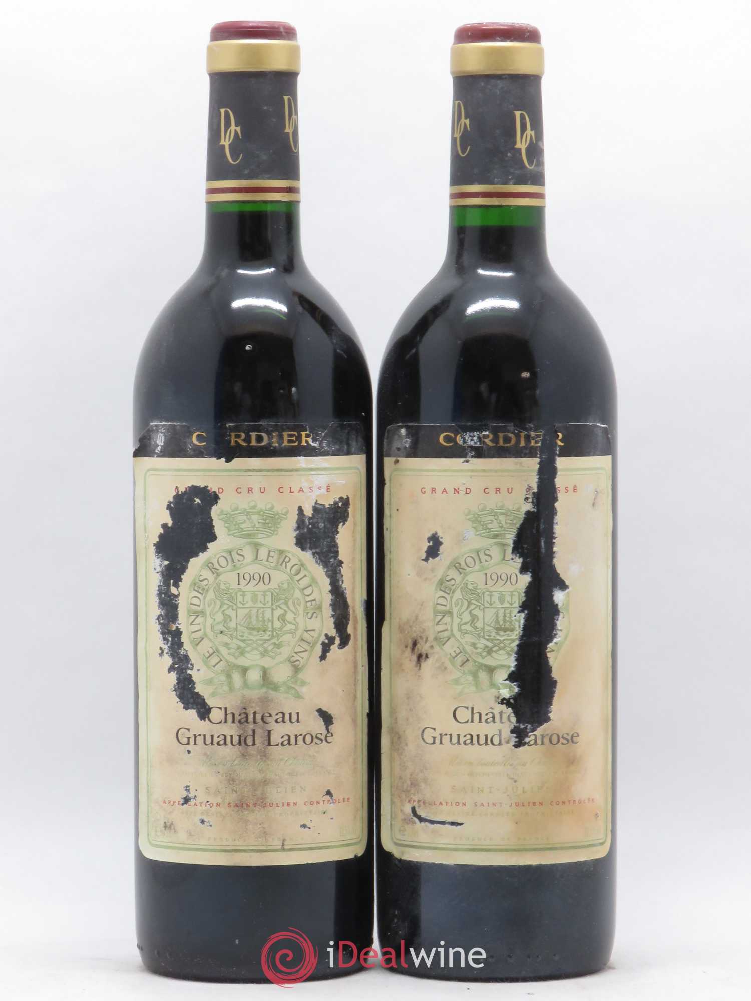 Château Gruaud Larose 2ème Grand Cru Classé 1990 - Lot de 2 bouteilles - 0