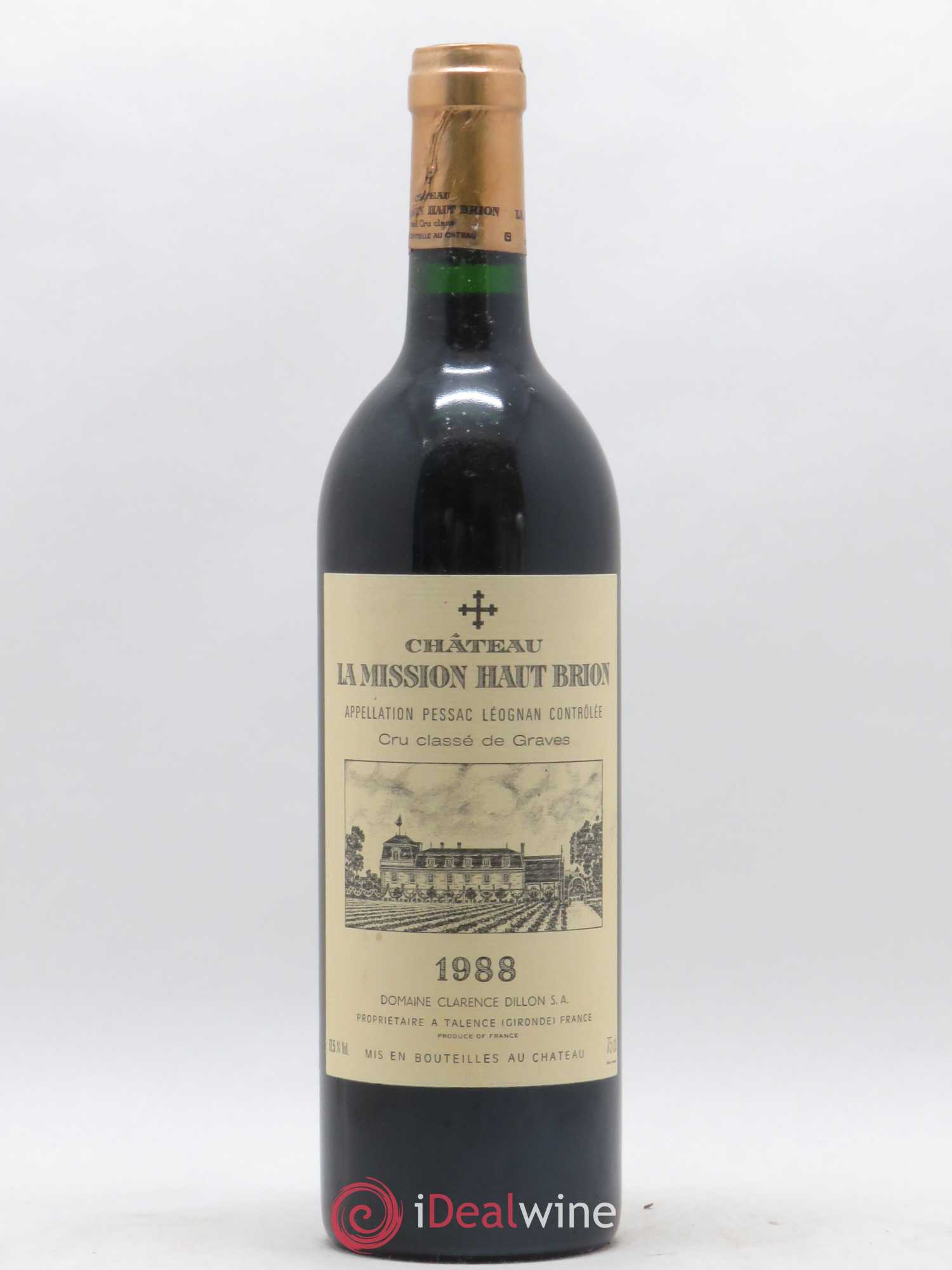Château la Mission Haut-Brion Cru Classé de Graves 1988 - Lot de 1 bouteille - 0