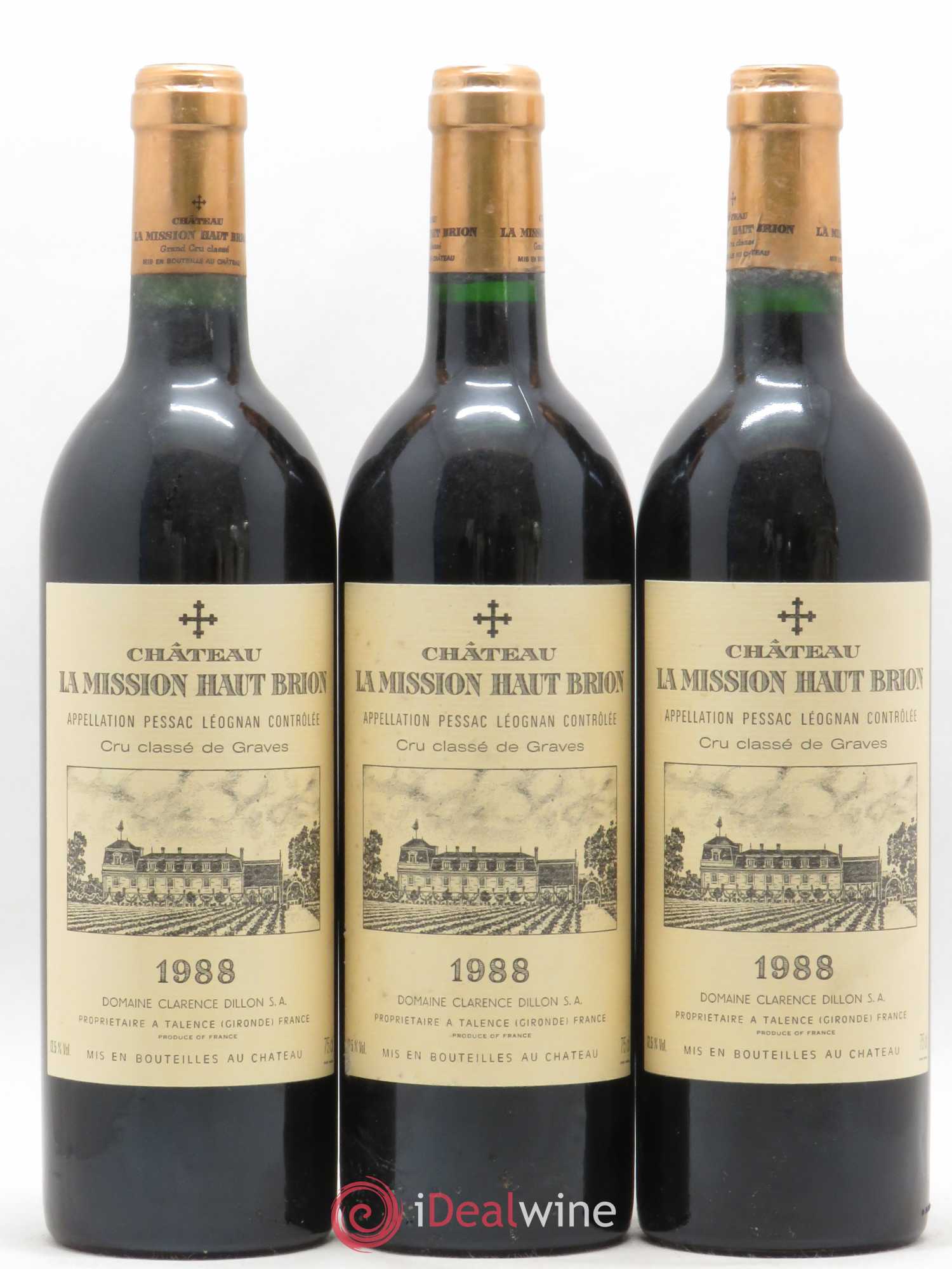 Château la Mission Haut-Brion Cru Classé de Graves 1988 - Lot de 12 bouteilles - 4