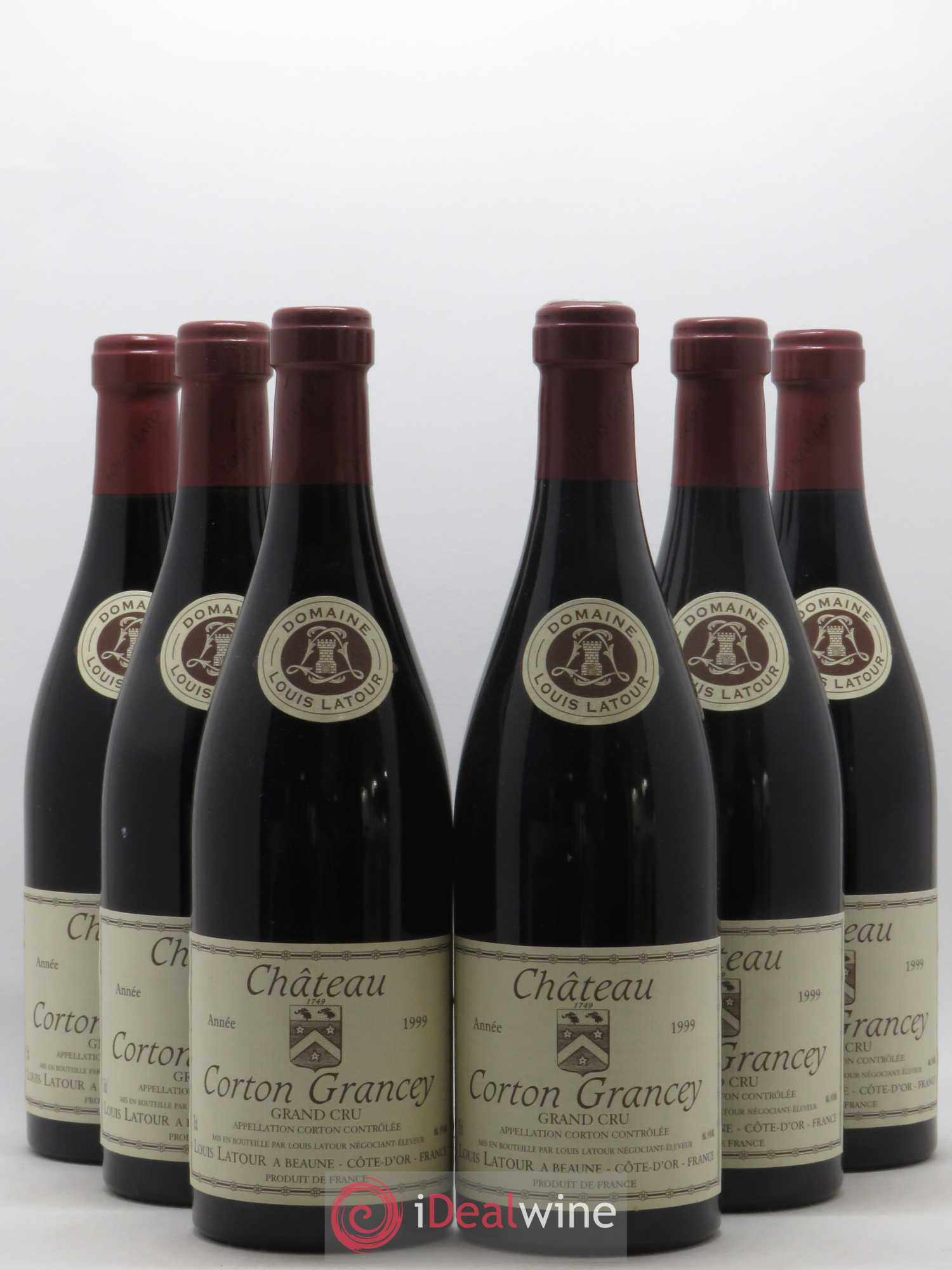 Corton Grand Cru Château Corton Grancey Louis Latour 1999 - Lot de 6 bouteilles - 0