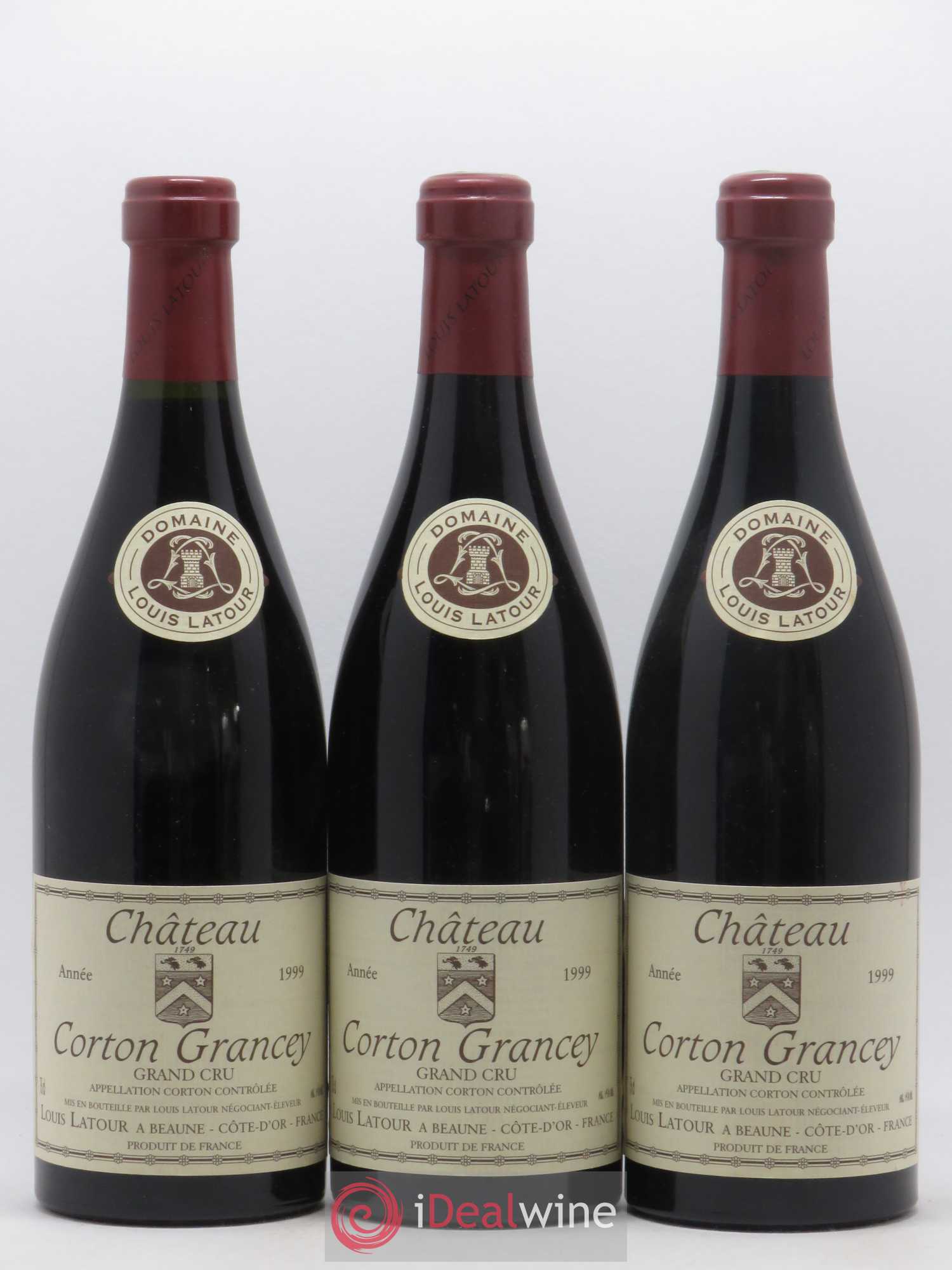 Corton Grand Cru Château Corton Grancey Louis Latour 1999 - Lot de 3 bouteilles - 0