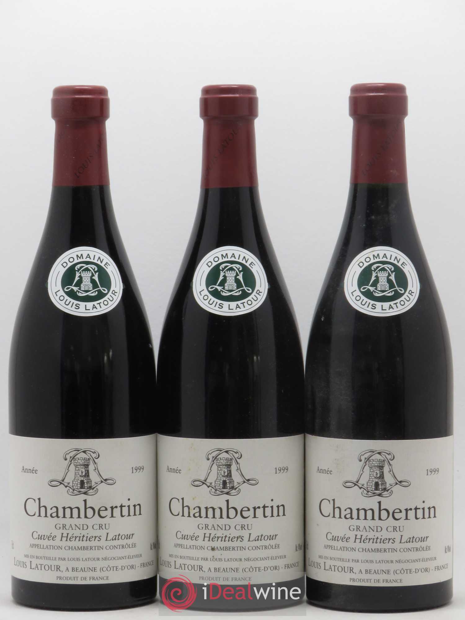 Chambertin Grand Cru Cuvée Héritiers Latour Louis Latour 1999 - Lot de 12 bouteilles - 1