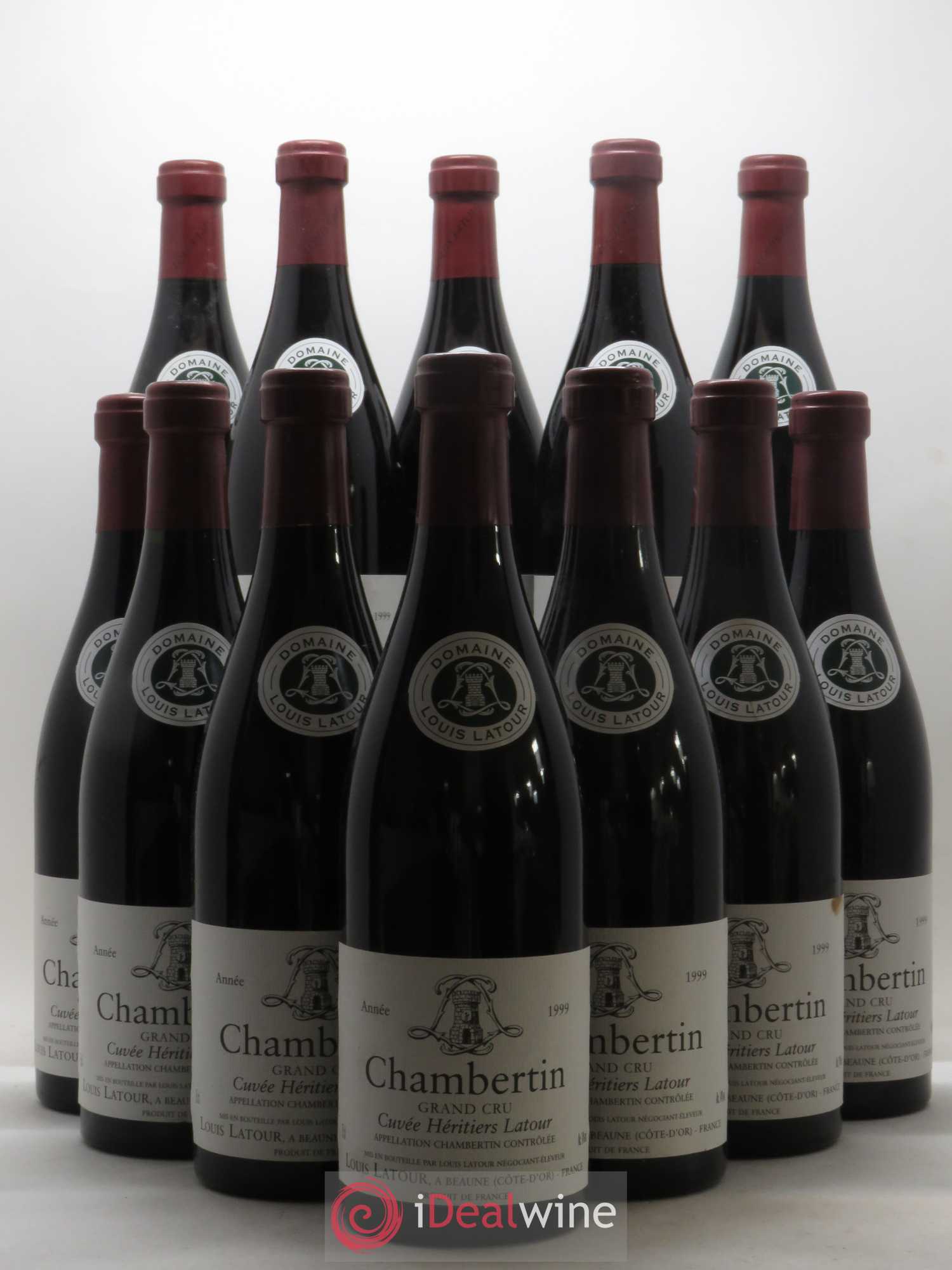 Chambertin Grand Cru Cuvée Héritiers Latour Louis Latour 1999 - Lot de 12 bouteilles - 0