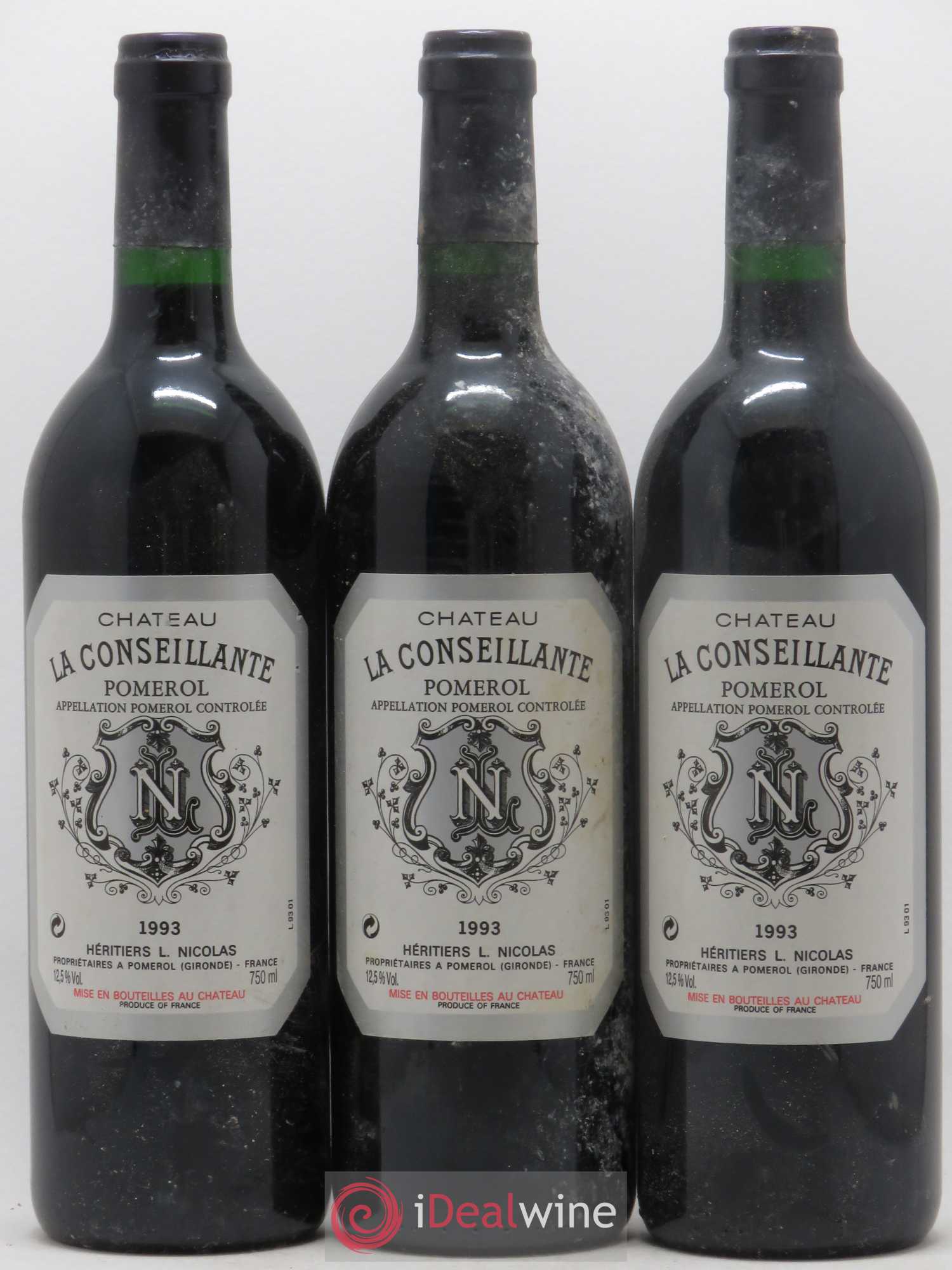 Château la Conseillante 1993 - Lot de 3 bouteilles - 0