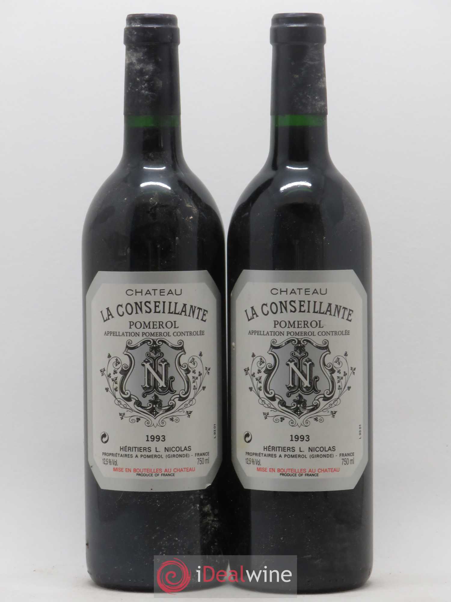 Château la Conseillante 1993 - Lot de 2 bouteilles - 0
