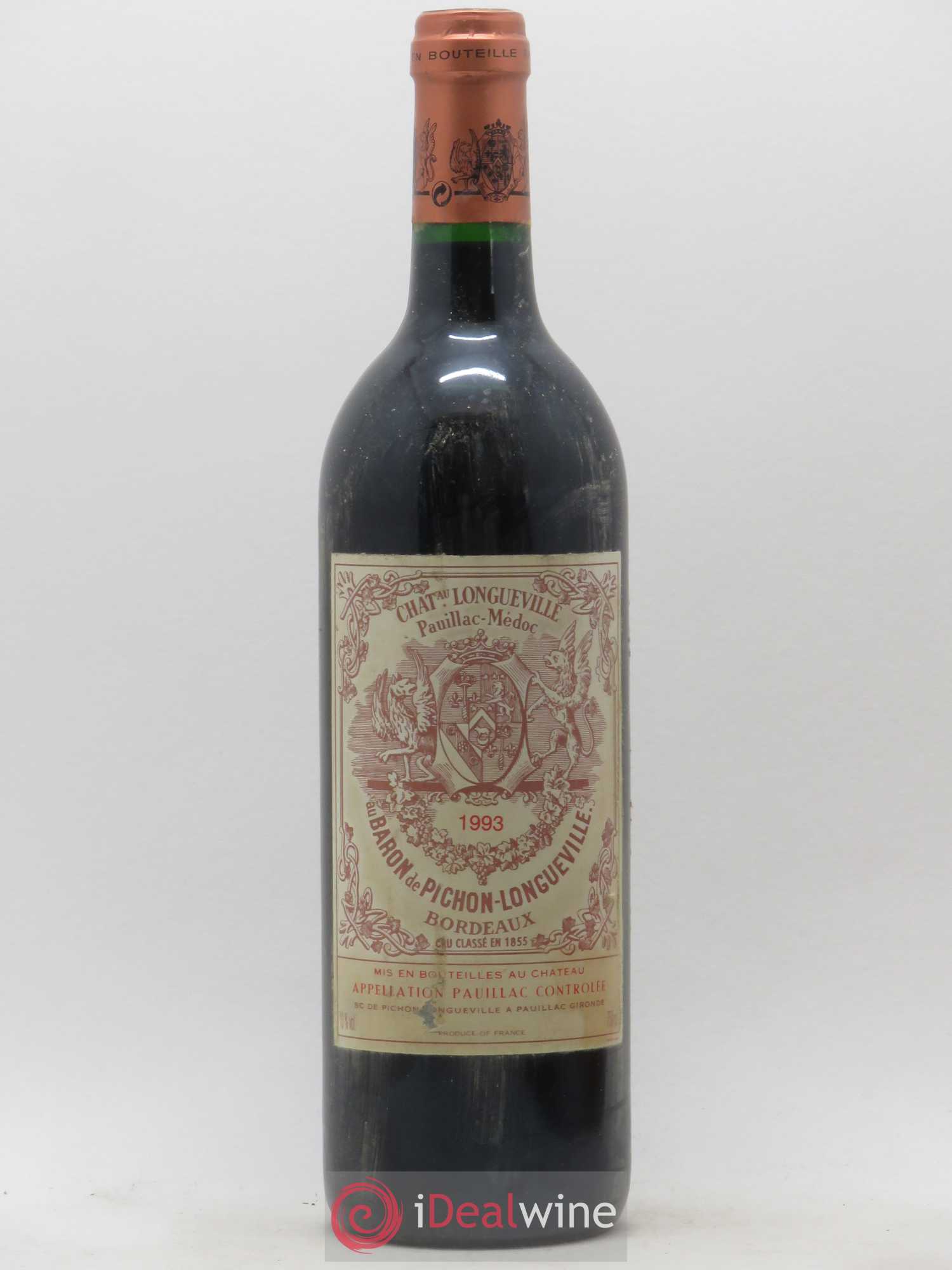 Pichon Longueville Baron 2ème Grand Cru Classé 1993 - Lot de 1 bouteille - 0
