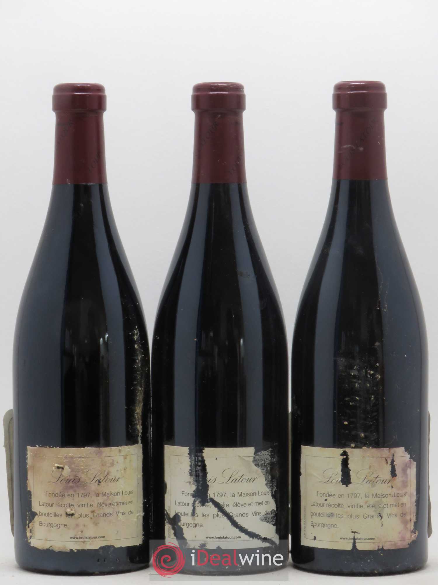Romanée-Saint-Vivant Grand Cru Les Quatre Journaux Louis Latour 2003 - Lot de 3 bouteilles - 1