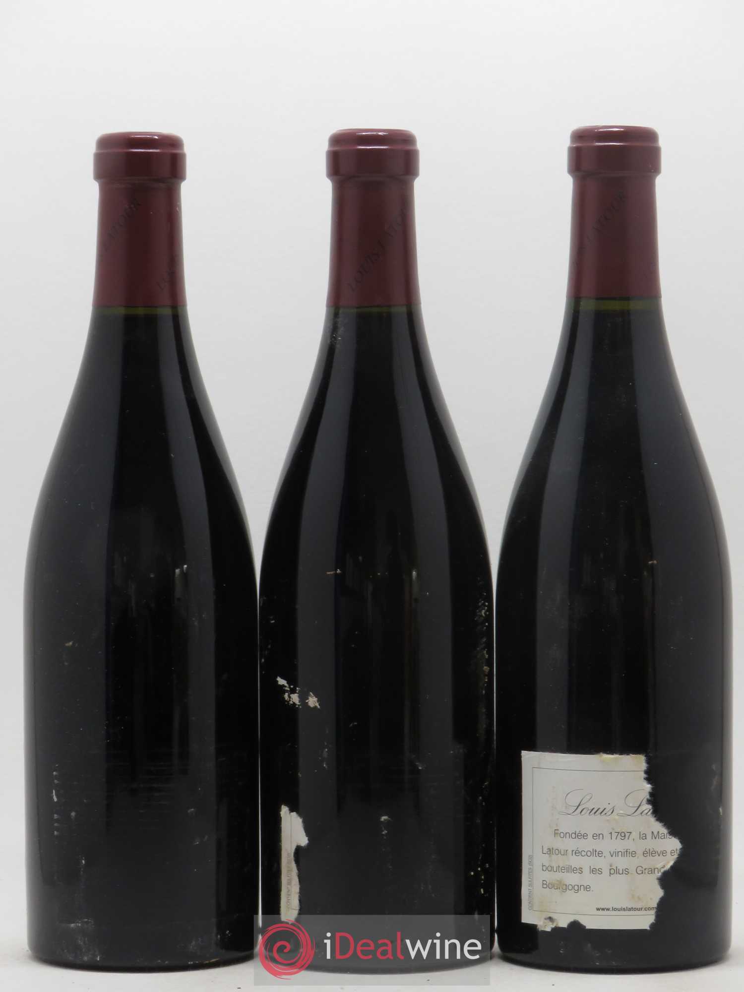 Chambertin Grand Cru Cuvée Héritiers Latour Louis Latour 2003 - Lot de 3 bouteilles - 1