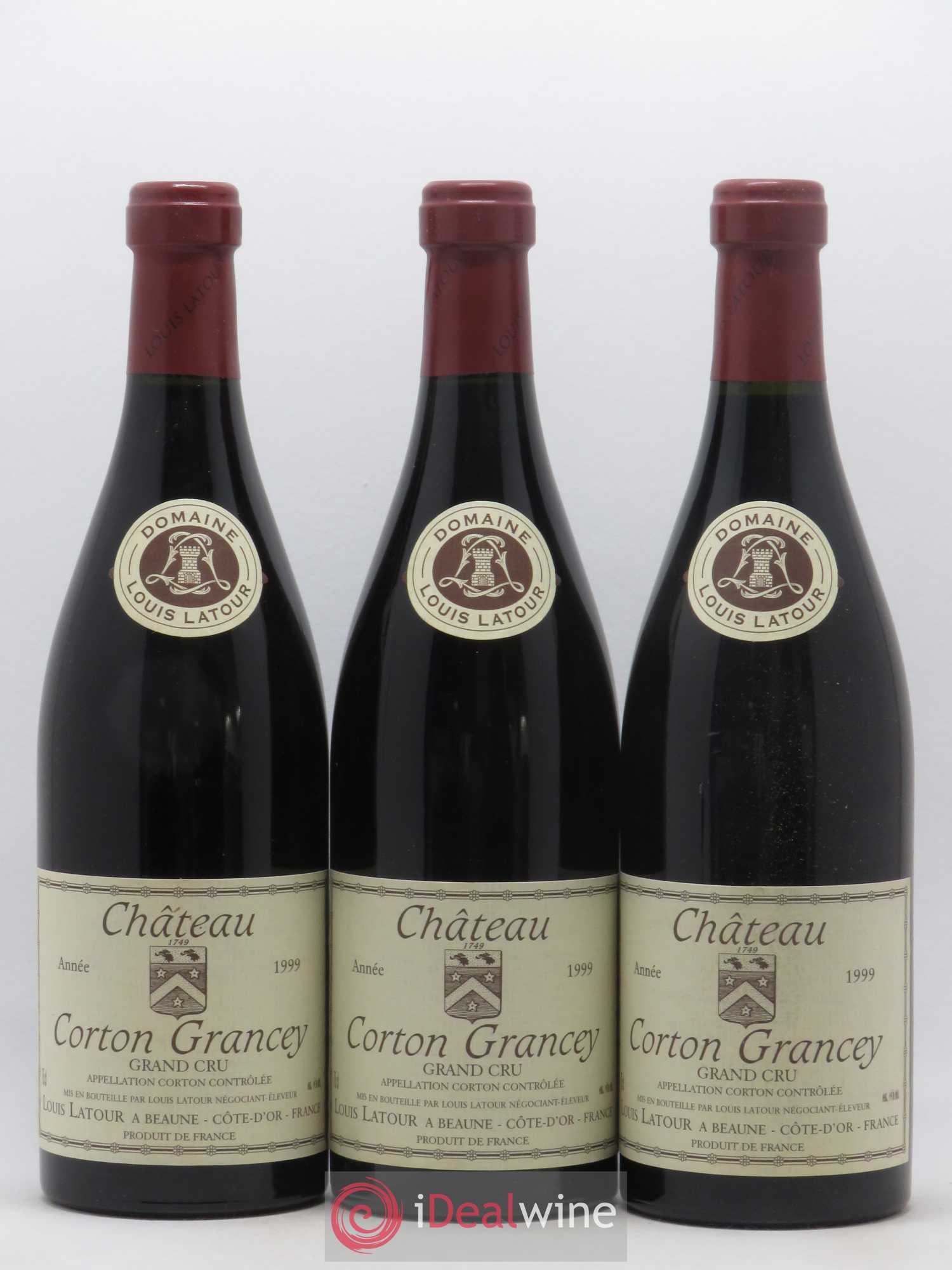 Corton Grand Cru Château Corton Grancey Louis Latour 1999 - Lot de 12 bouteilles - 1