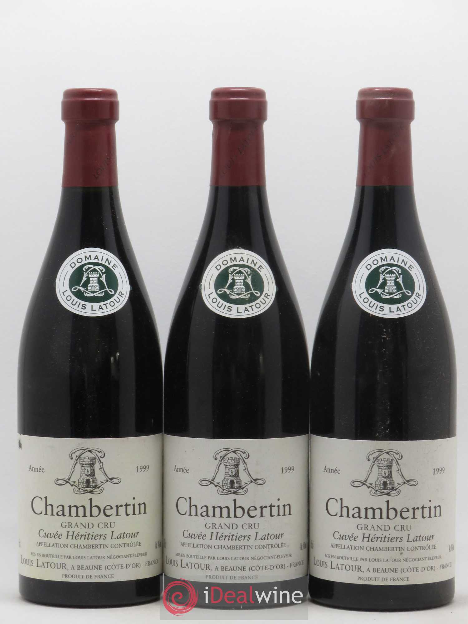 Chambertin Grand Cru Cuvée Héritiers Latour Louis Latour 1999 - Lot de 6 bouteilles - 1