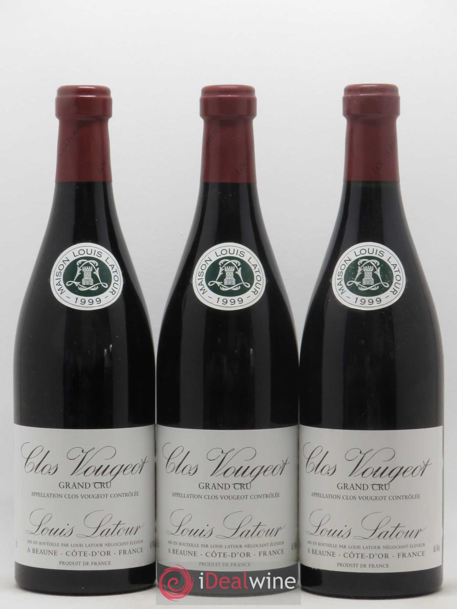 Clos de Vougeot Grand Cru Louis Latour 1999 - Lot de 6 bouteilles - 1