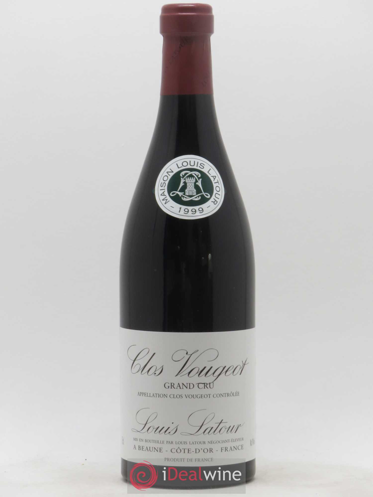 Clos de Vougeot Grand Cru Louis Latour 1999 - Lot de 1 bouteille - 0