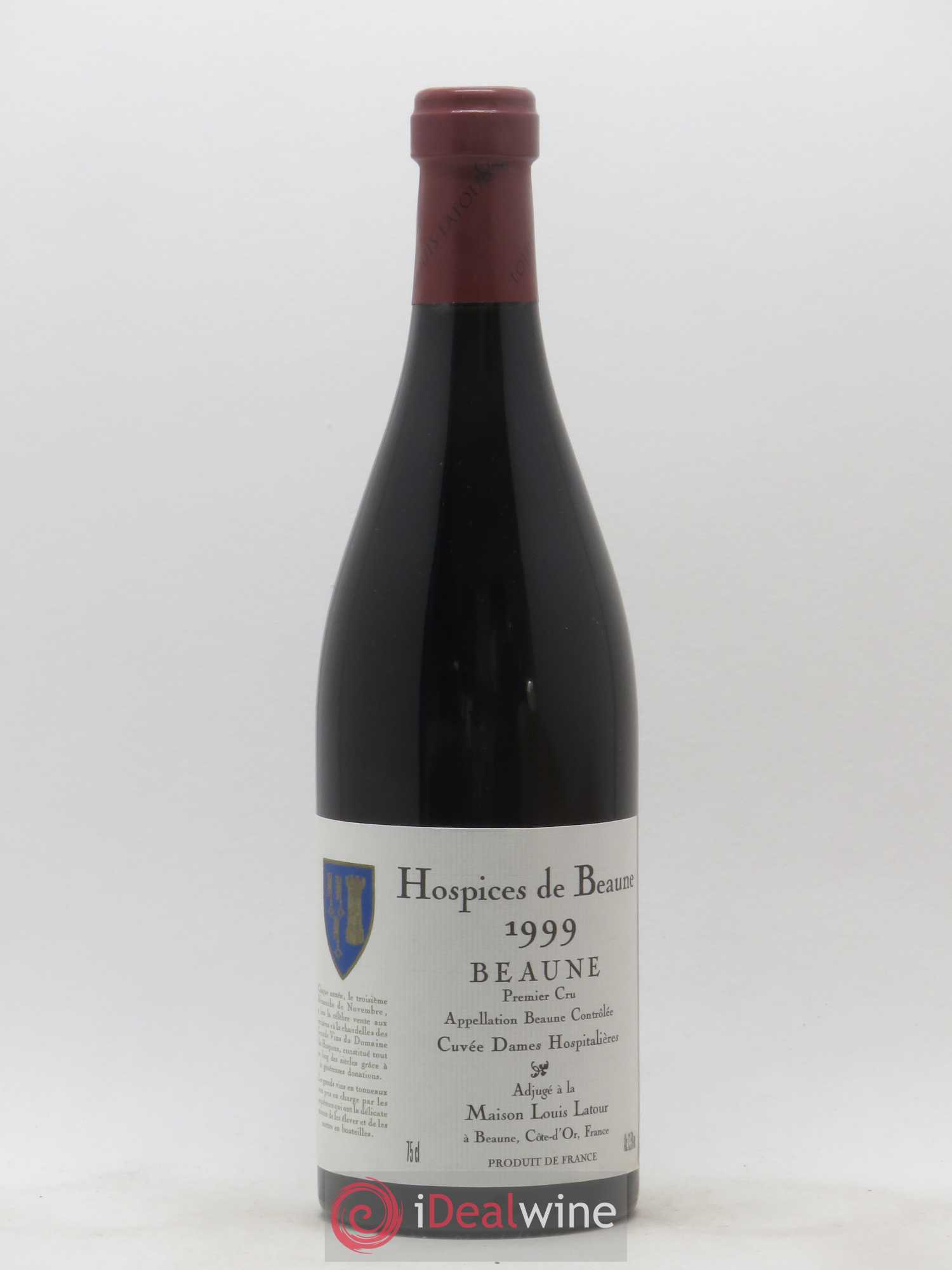 Beaune 1er Cru Hospices de Beaune Cuvée des Dames Hospitalieres Latour 1999 - Posten von 1 Flasche - 0