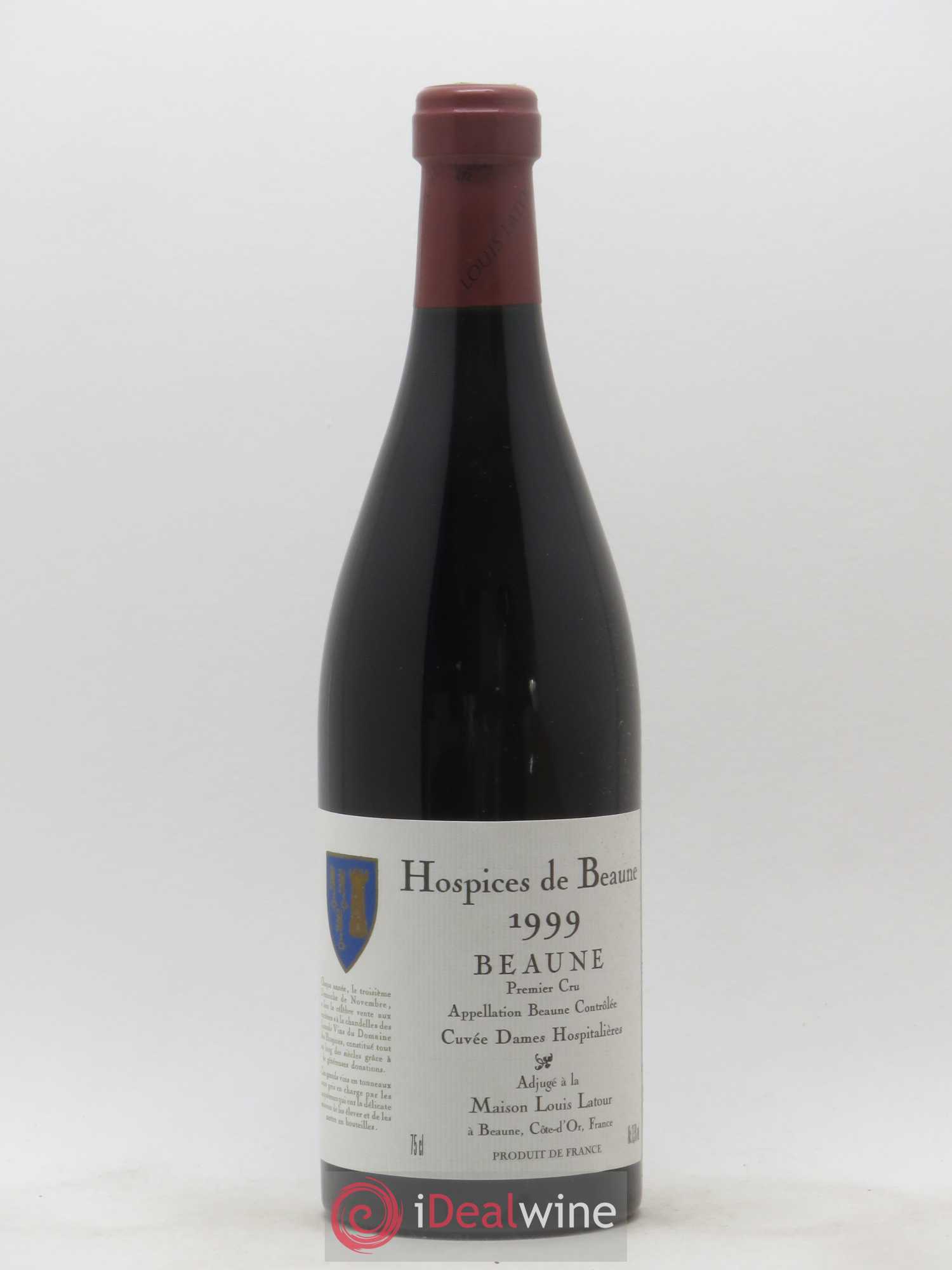 Beaune 1er Cru Hospices de Beaune Cuvée des Dames Hospitalieres Latour 1999 - Posten von 1 Flasche - 0