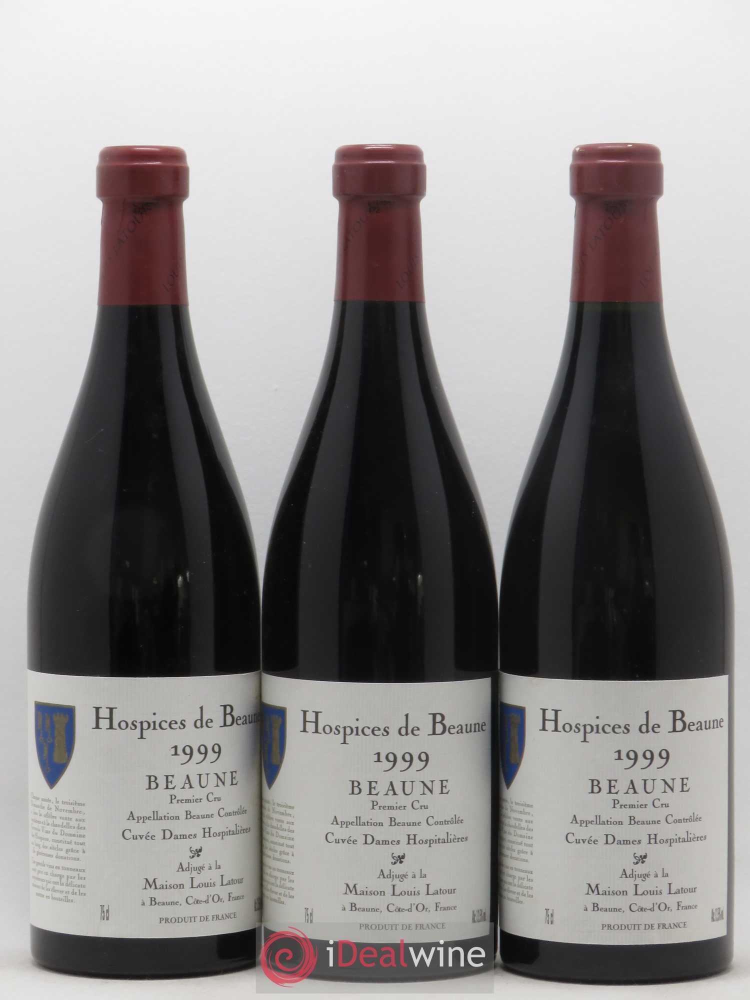 Beaune 1er Cru Hospices de Beaune Cuvée des Dames Hospitalieres Latour 1999 - Posten von 6 Flaschen - 1