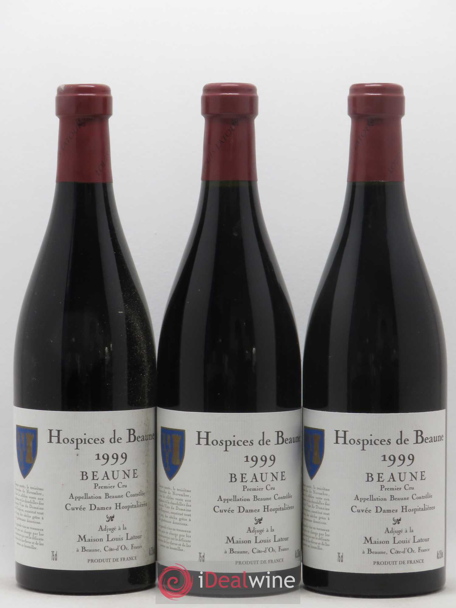 Beaune 1er Cru Hospices de Beaune Cuvée des Dames Hospitalieres Latour 1999 - Posten von 6 Flaschen - 1
