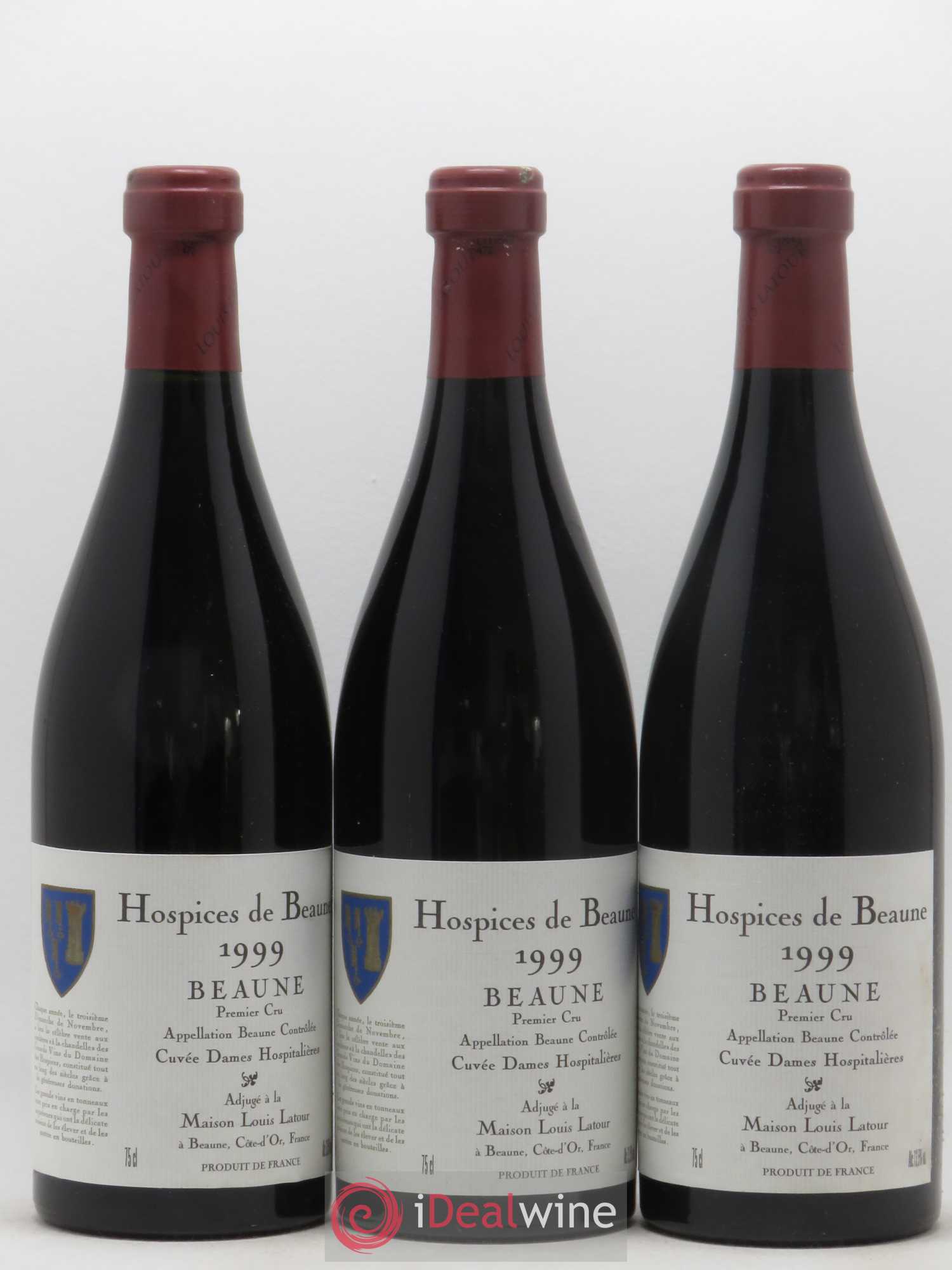 Beaune 1er Cru Hospices de Beaune Cuvée des Dames Hospitalieres Latour 1999 - Posten von 6 Flaschen - 2