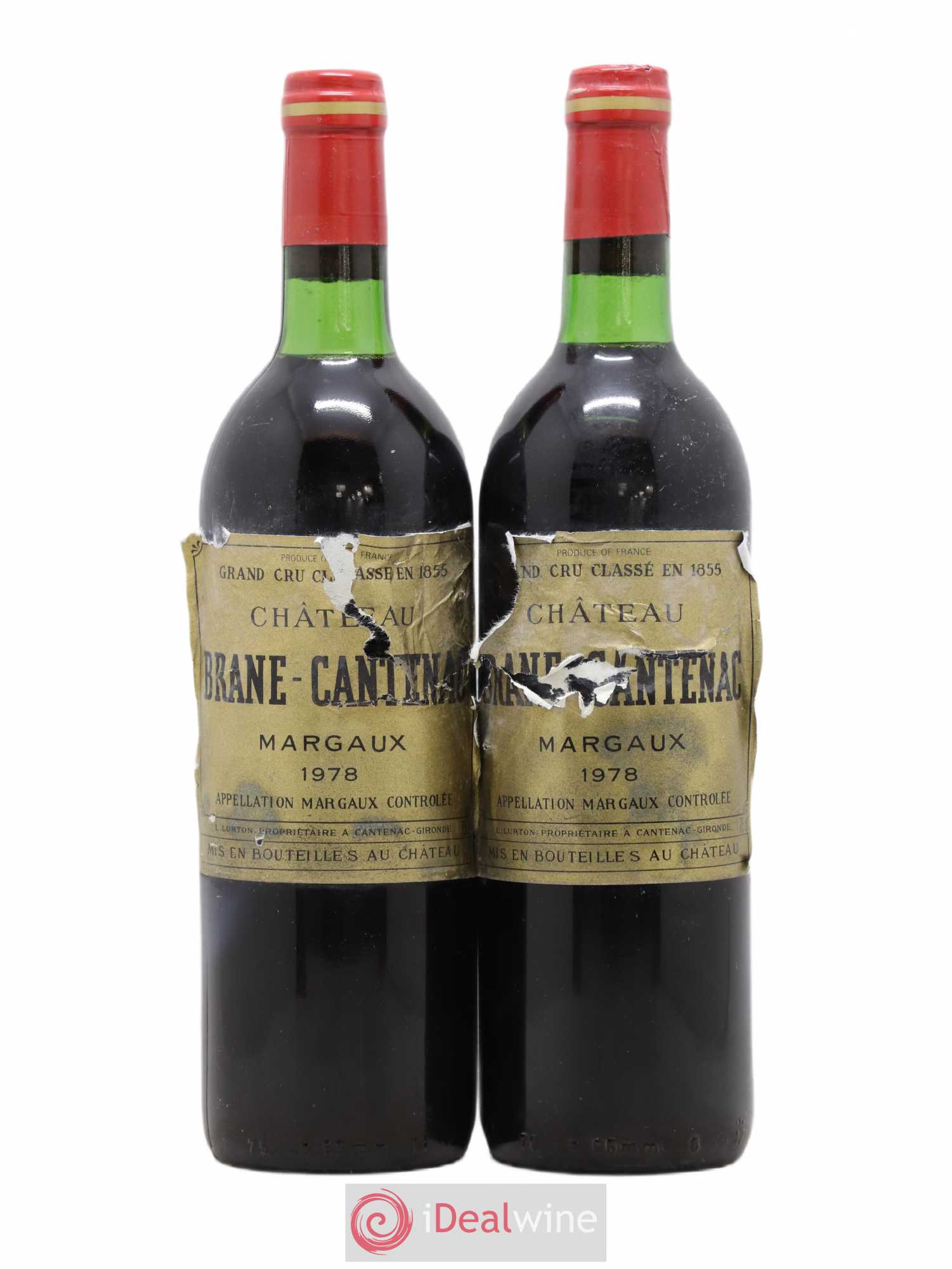 Château Brane Cantenac 2ème Grand Cru Classé 1978 - Lot de 2 bouteilles - 0