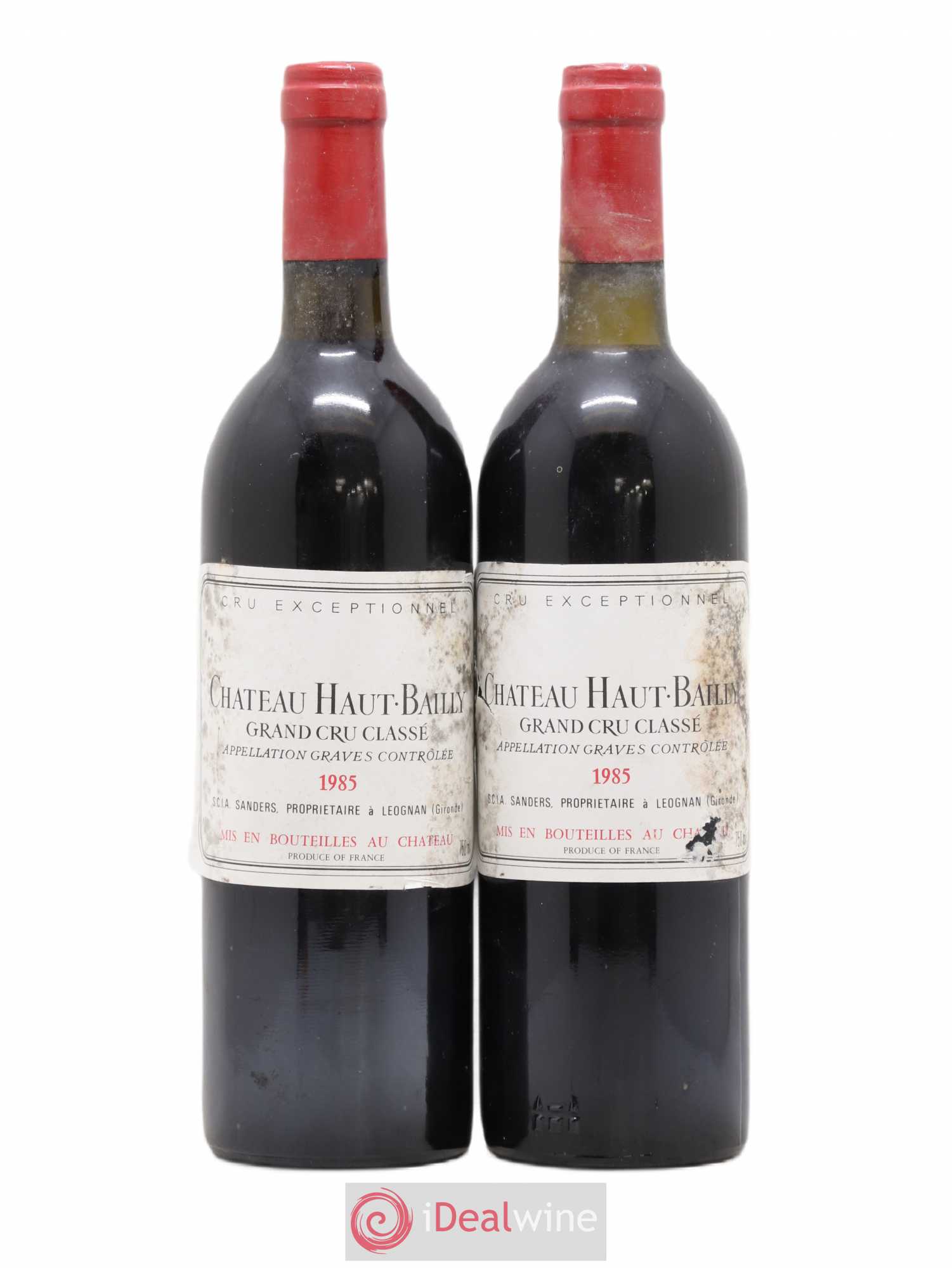 Château Haut-Bailly Cru Classé de Graves 1985 - Lot de 2 bouteilles - 0