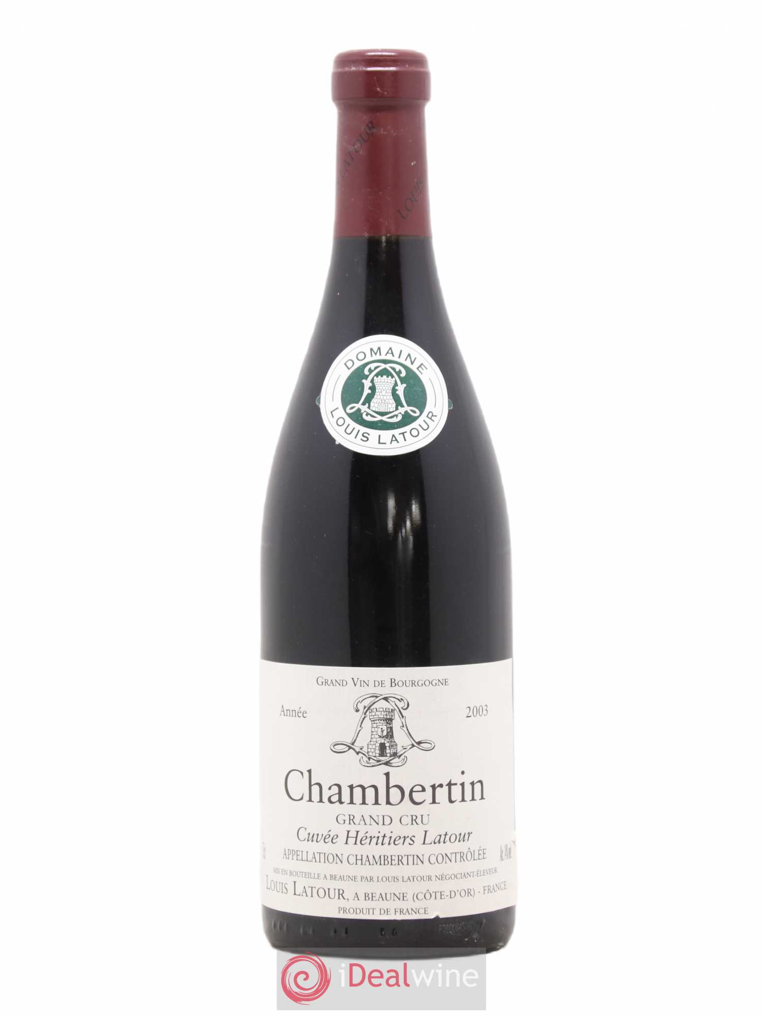 Chambertin Grand Cru Cuvée Héritiers Latour Louis Latour 2003 - Lotto di 1 bottiglia - 0