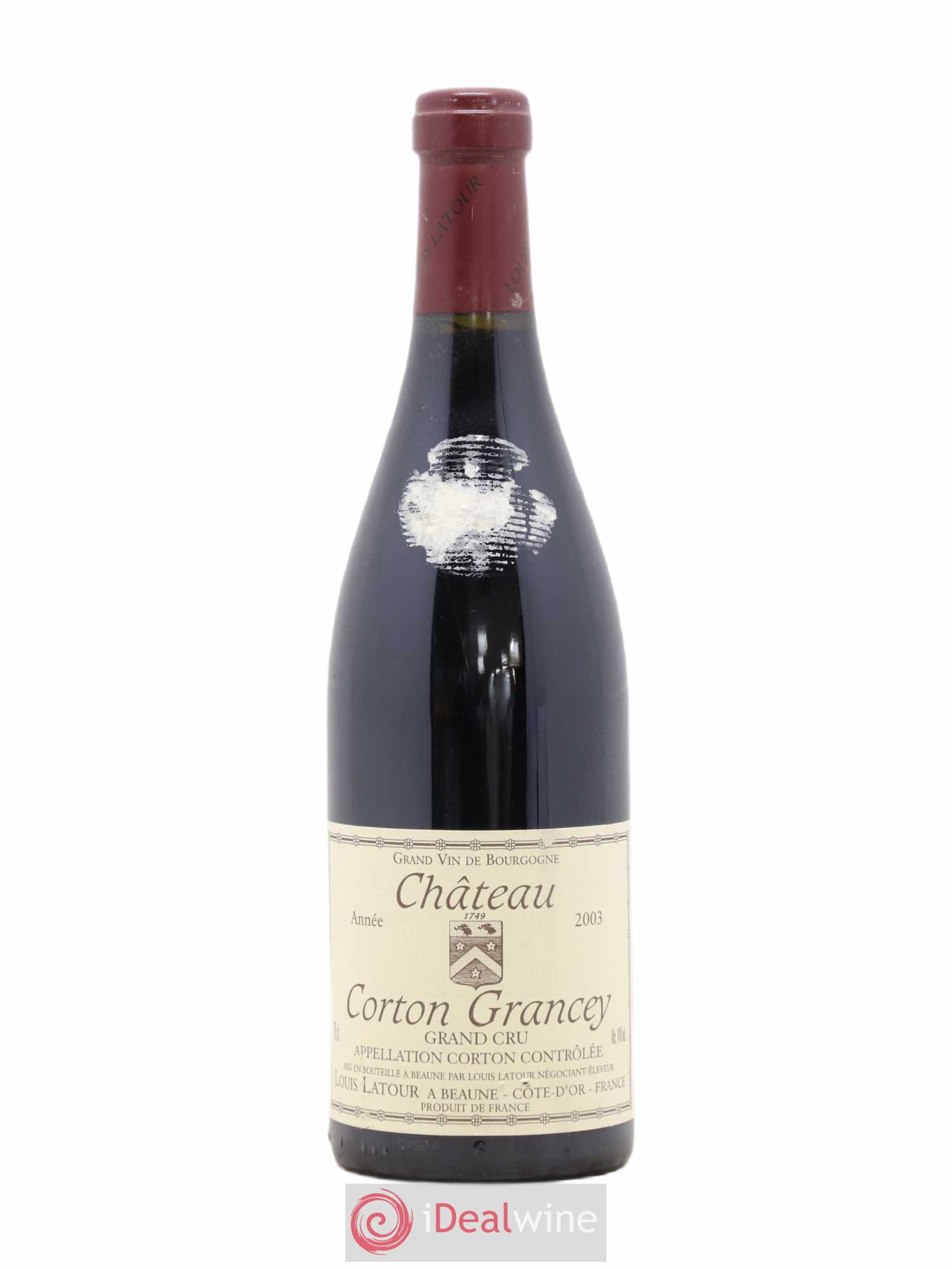 Corton Grand Cru Château Corton Grancey Louis Latour 2003 - Lot de 1 bouteille - 0