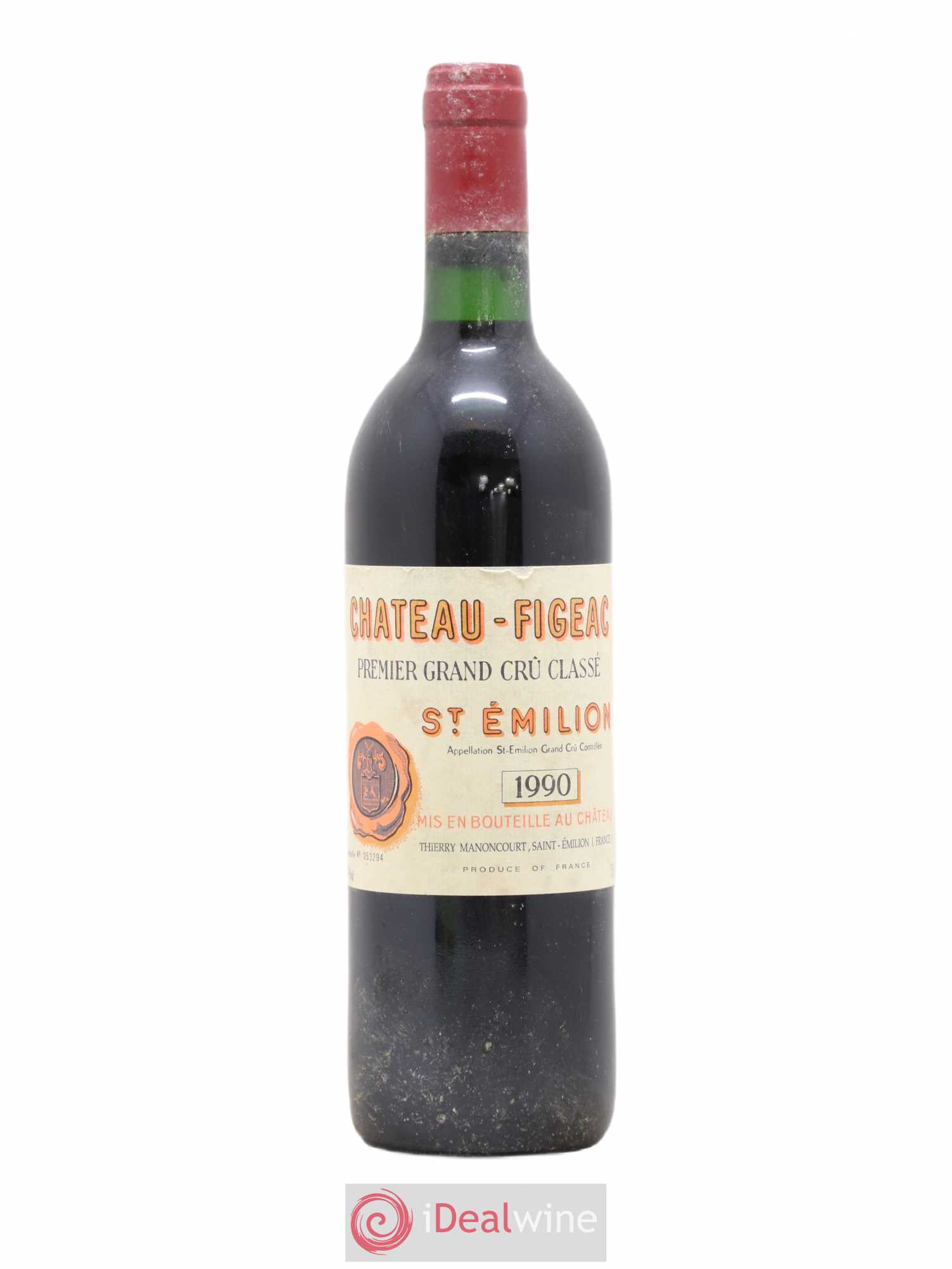 Château Figeac 1er Grand Cru Classé A 1990 - Lot de 1 bouteille - 0