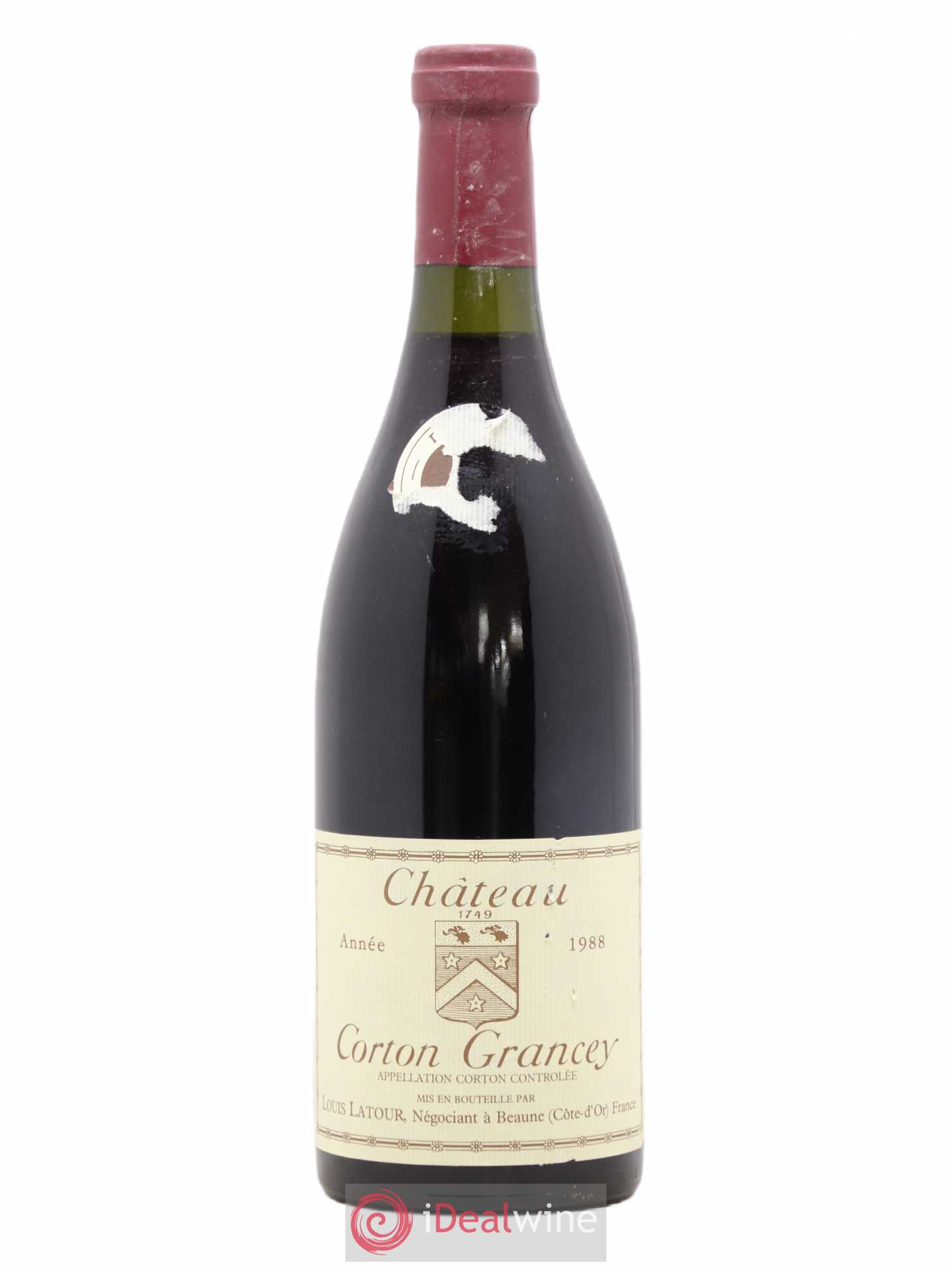 Corton Grand Cru Château Corton Grancey Louis Latour 1988 - Lot de 1 bouteille - 0