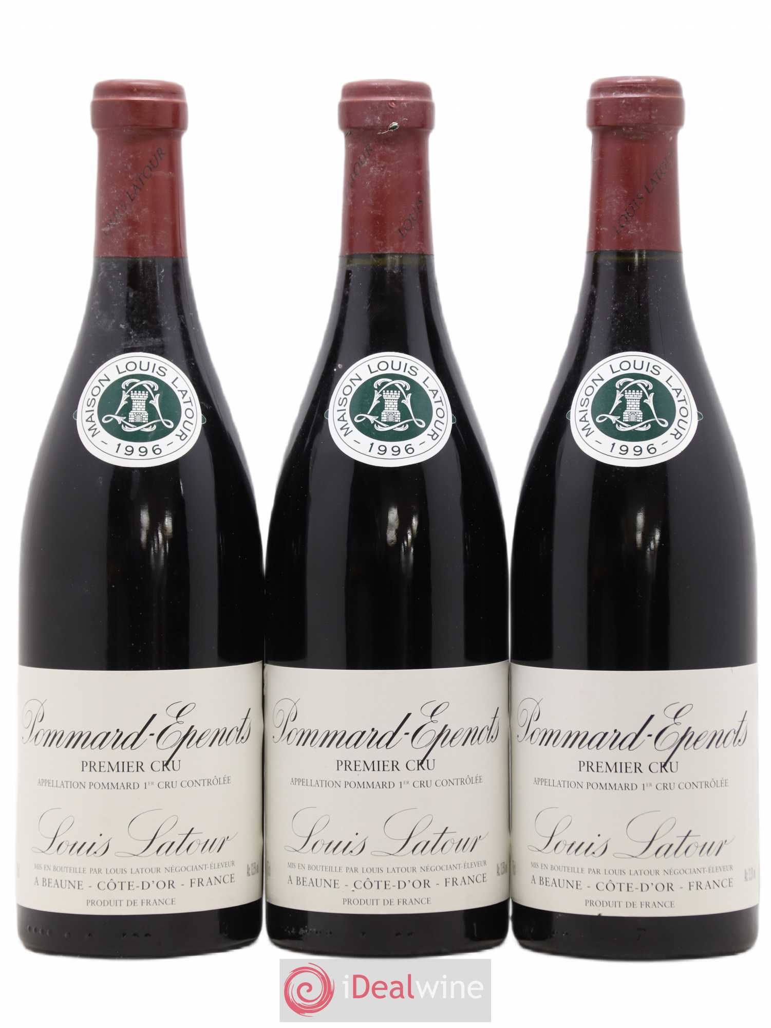 Pommard 1er Cru Les Epenots Louis Latour 1996 - Lot de 3 bouteilles - 0