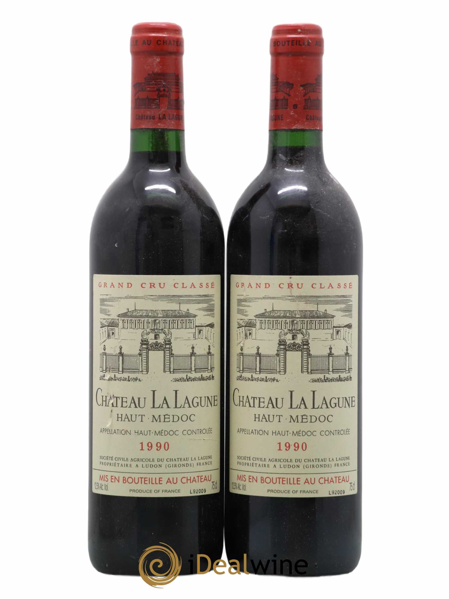 Château la Lagune 3ème Grand Cru Classé 1990 - Lot de 2 bouteilles - 0