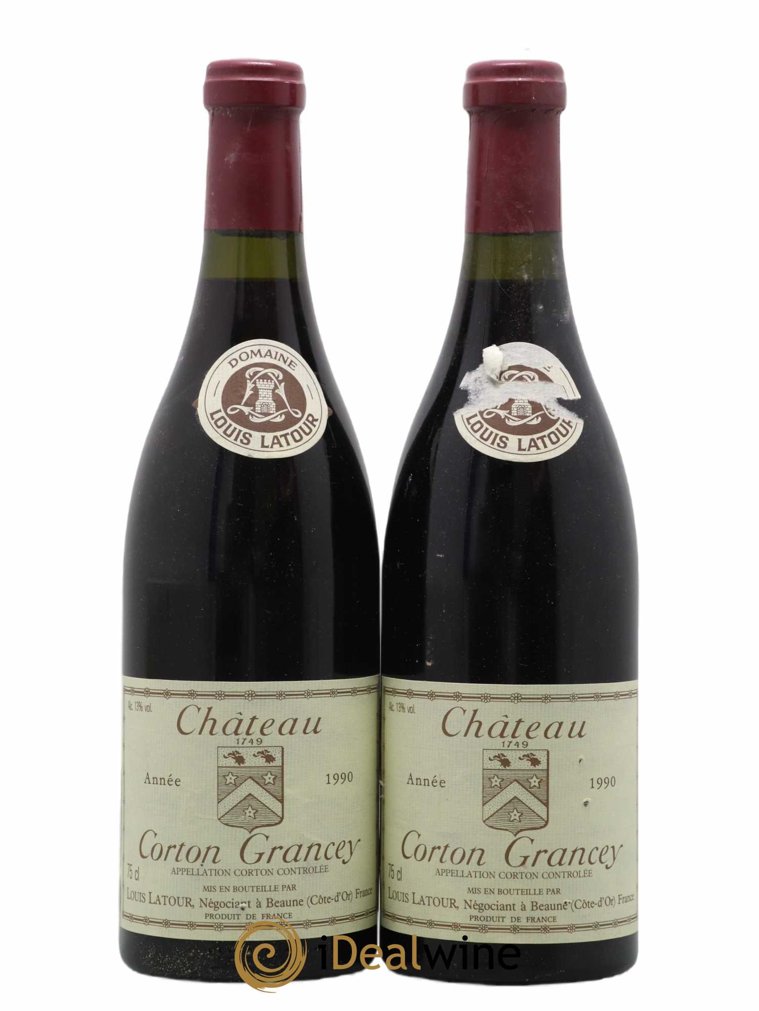 Corton Grand Cru Château Corton Grancey Louis Latour 1990 - Lot de 2 bouteilles - 0
