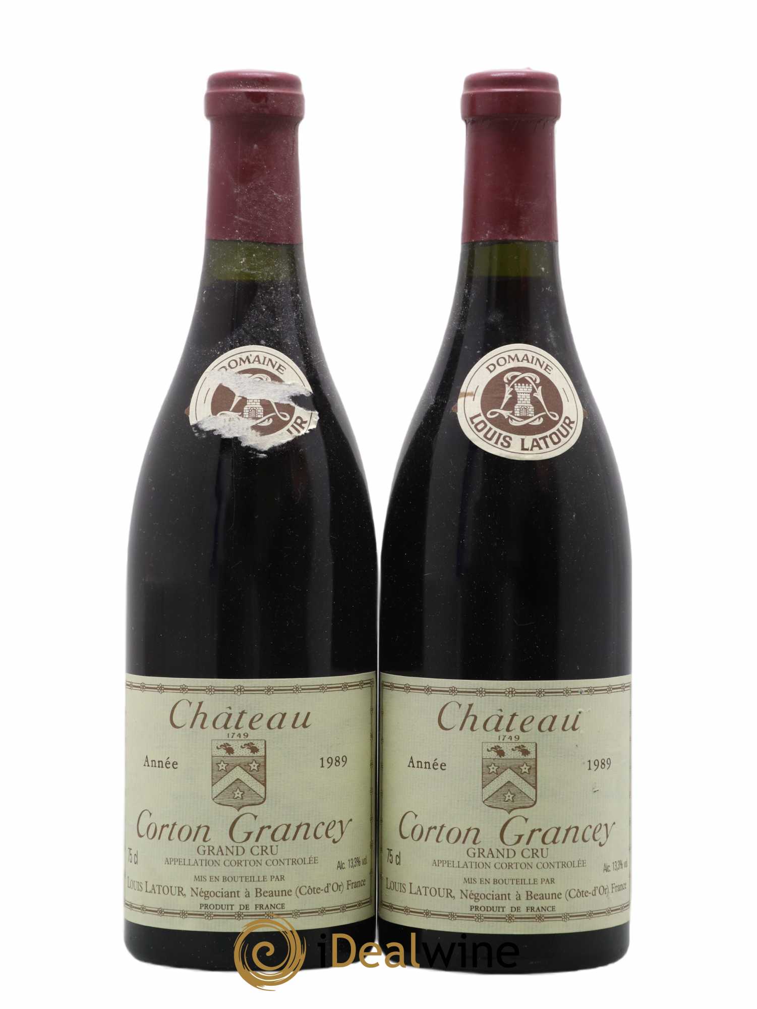 Corton Grand Cru Château Corton Grancey Louis Latour 1989 - Lot de 2 bouteilles - 0