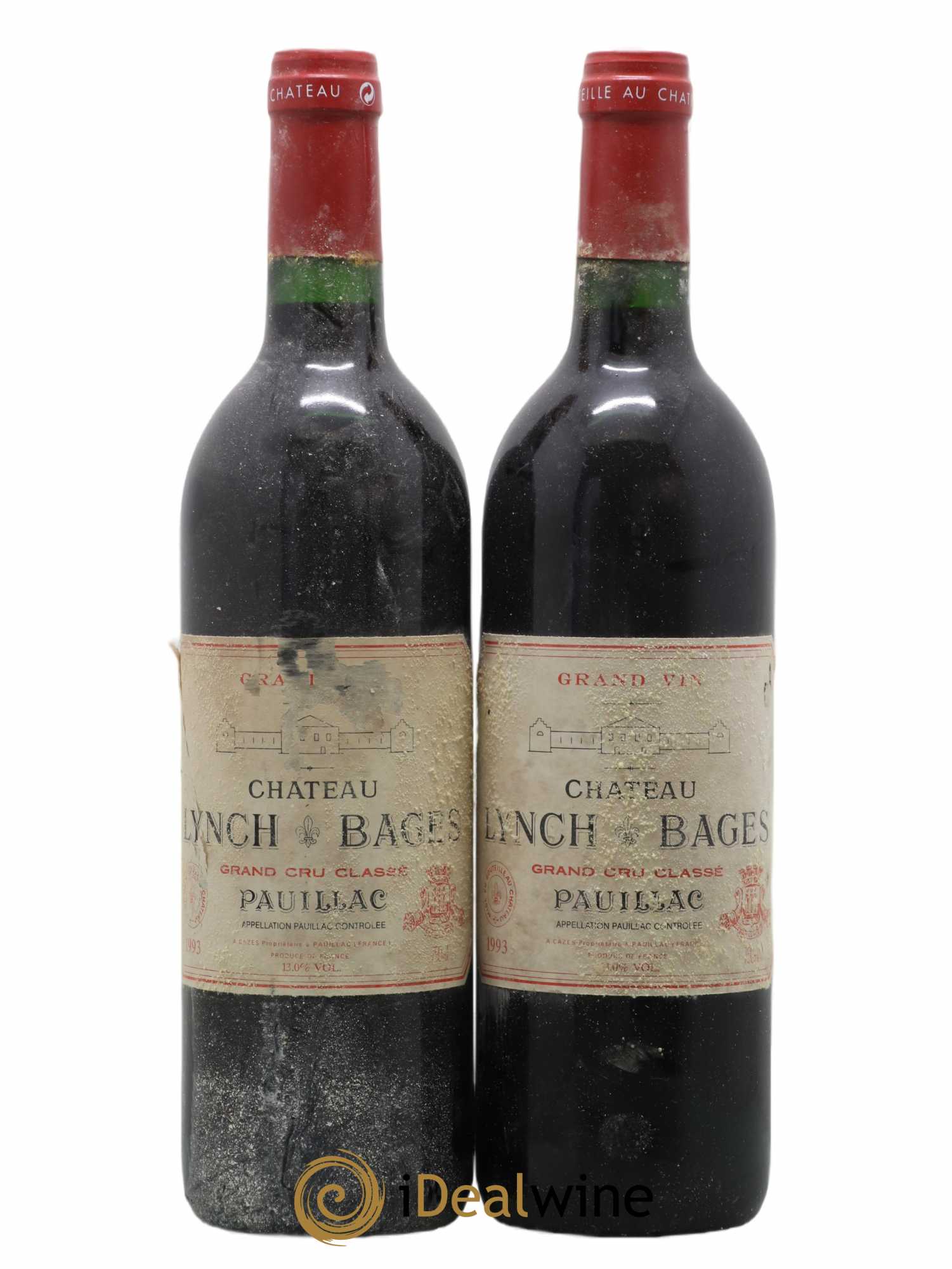 Château Lynch Bages 5ème Grand Cru Classé 1993 - Lot de 2 bouteilles - 0