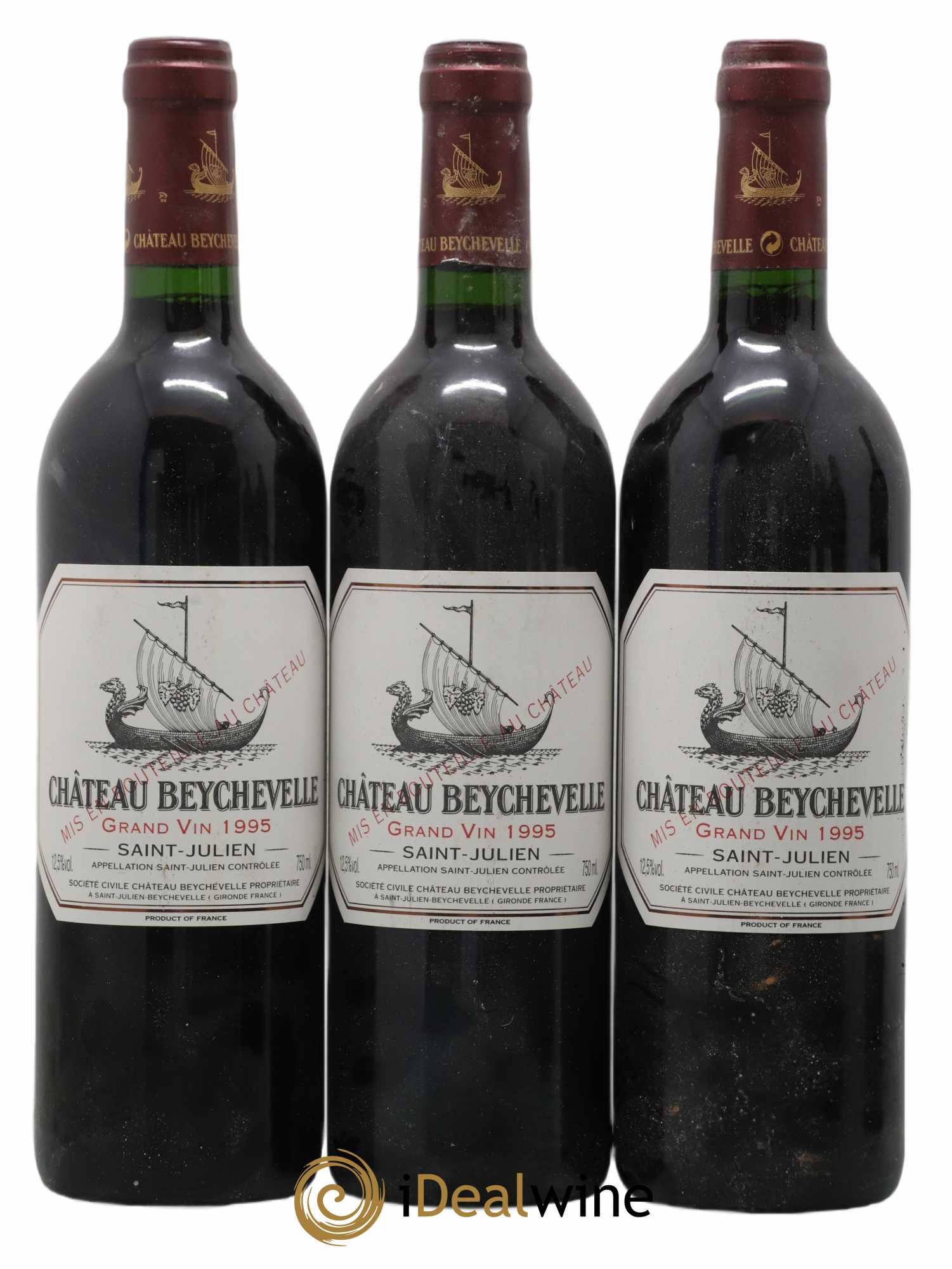 Château Beychevelle 4ème Grand Cru Classé 1995 - Lot de 6 bouteilles - 1