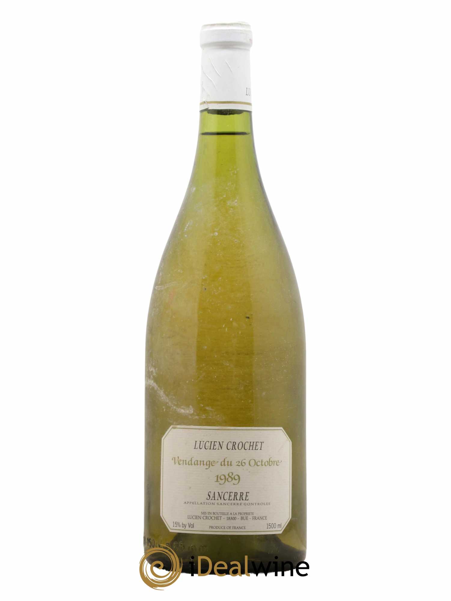 Sancerre Vendange du 26 octobre Domaine Lucien Crochet 1989 - Lot de 1 magnum - 0