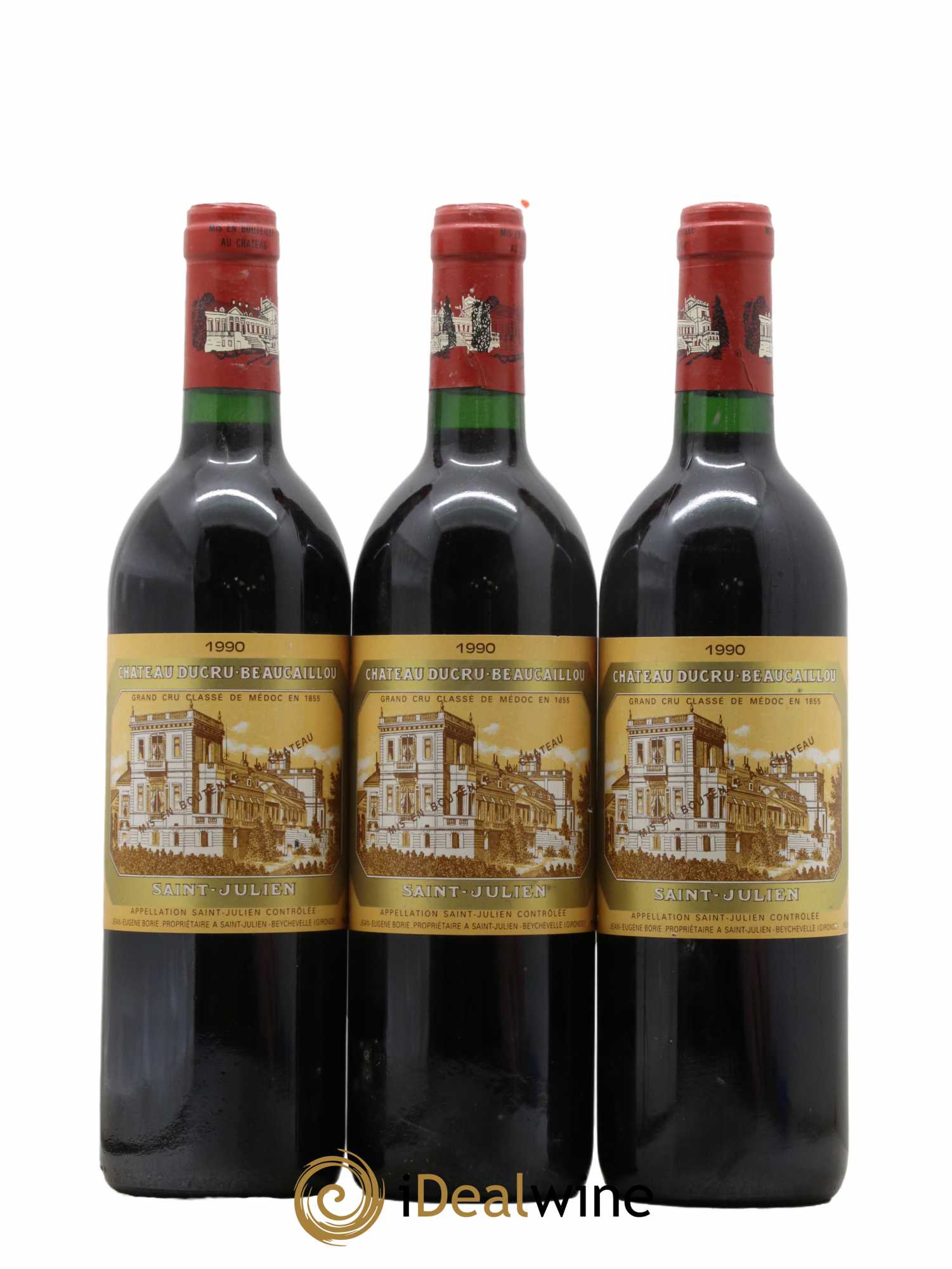 Château Ducru Beaucaillou 2ème Grand Cru Classé 1990 - Lot de 3 bouteilles - 0