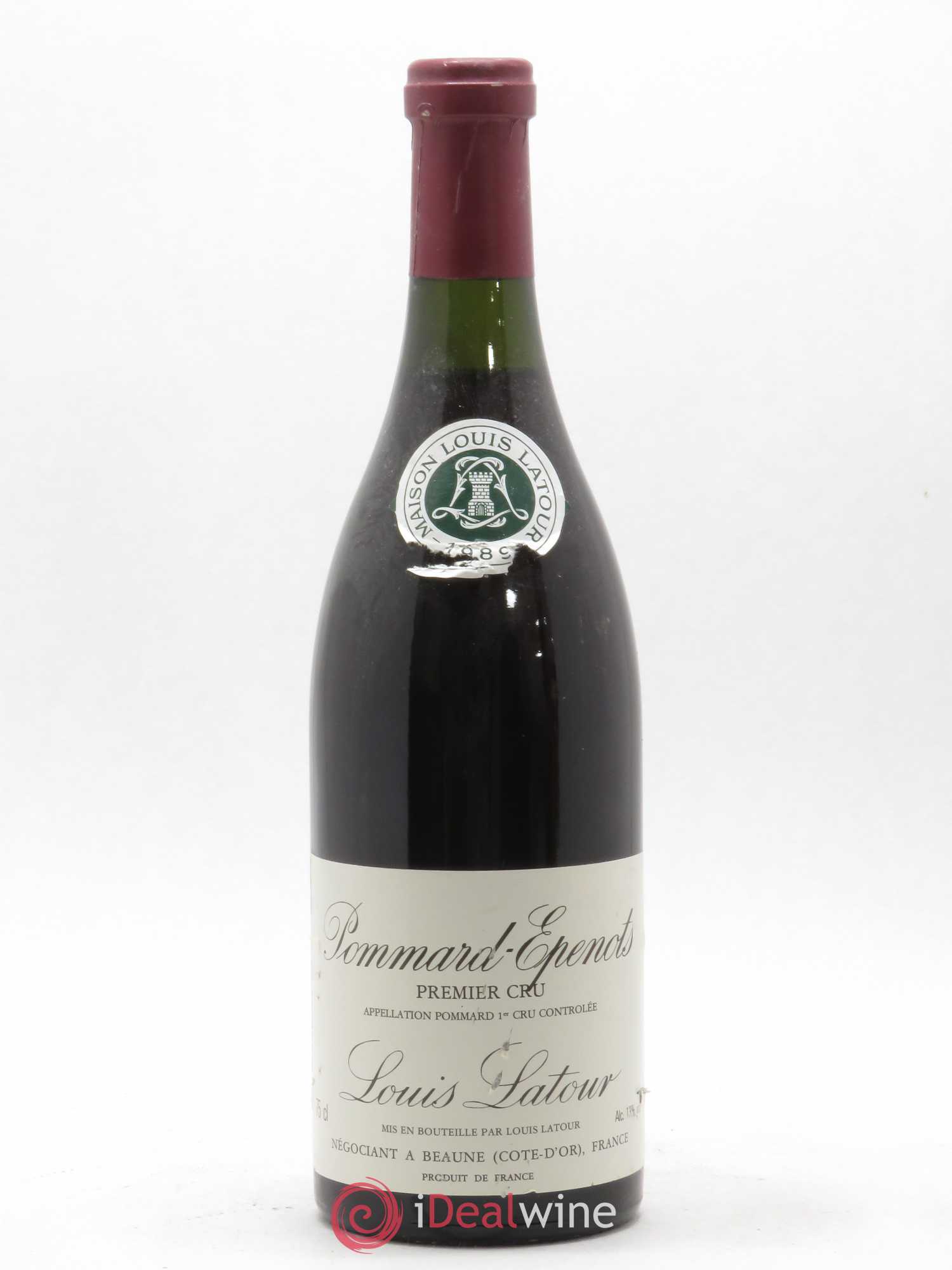 Pommard 1er Cru Les Epenots Louis Latour 1989 - Lot de 1 bouteille - 0