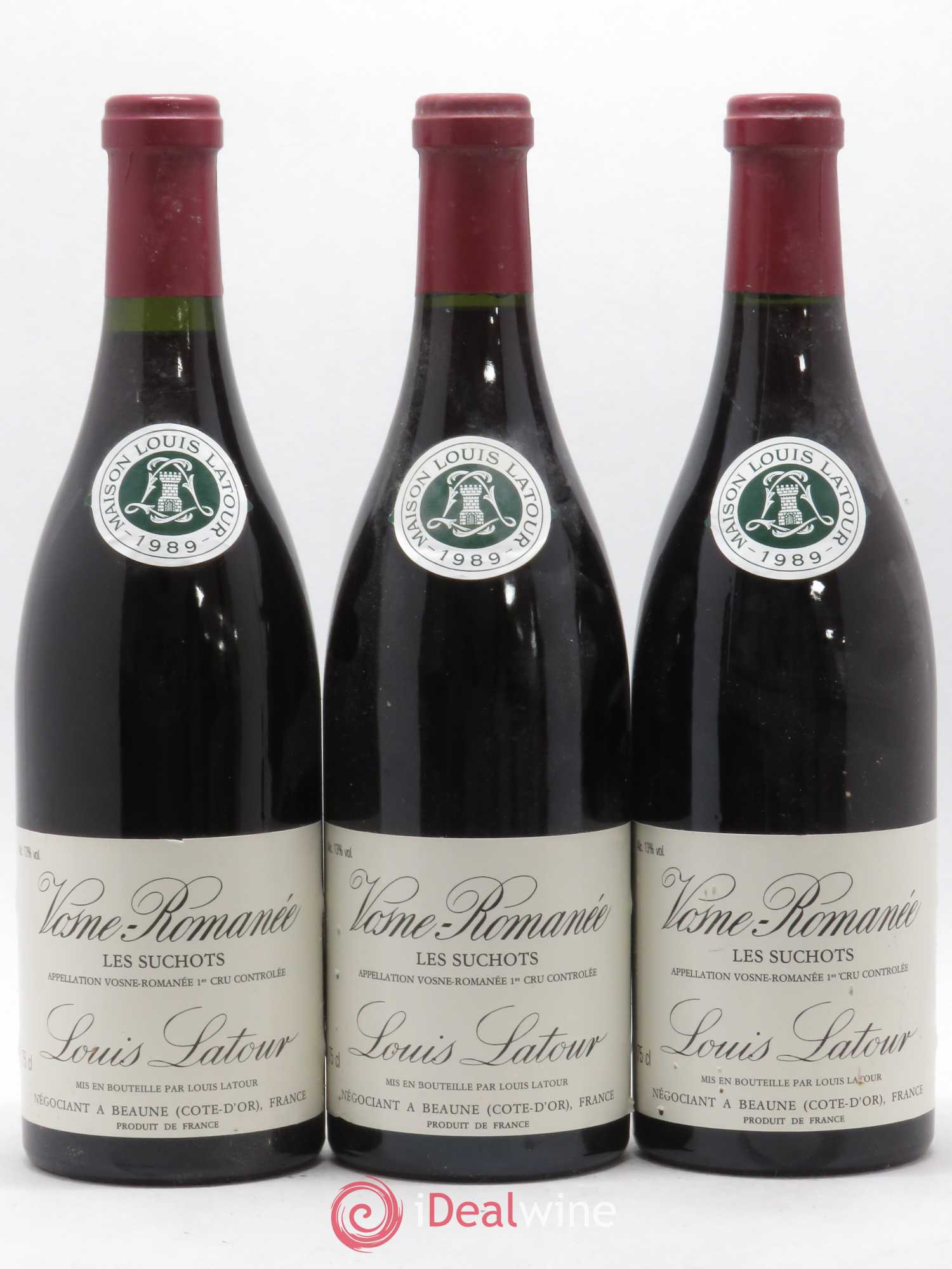 Vosne-Romanée 1er Cru Les Suchots Louis Latour 1989 - Posten von 3 Flaschen - 0