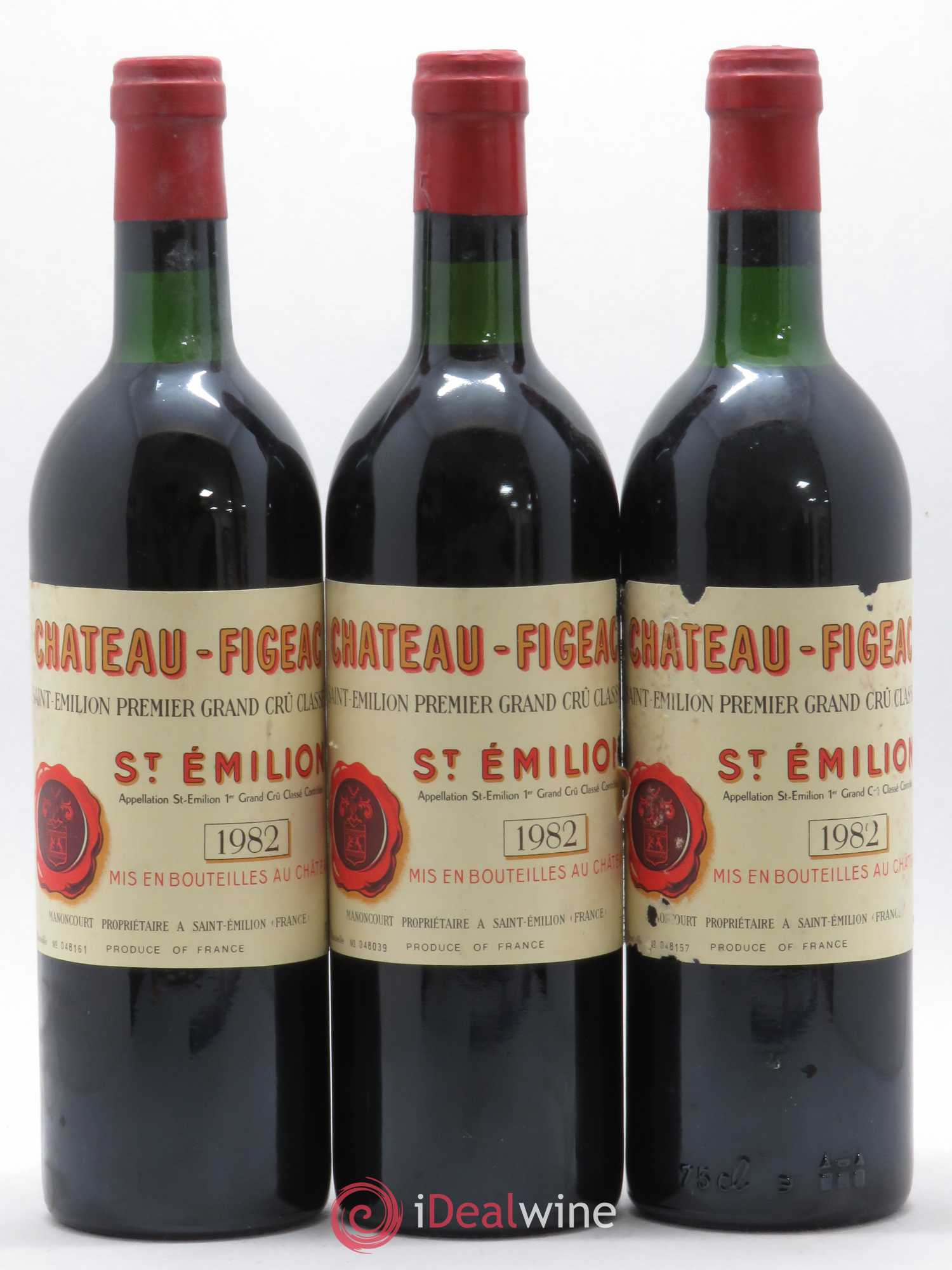 Château Figeac 1er Grand Cru Classé A 1982 - Lot de 6 bouteilles - 1