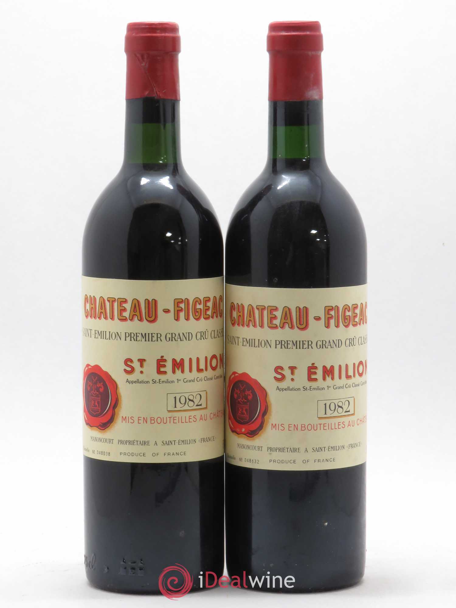 Château Figeac 1er Grand Cru Classé A 1982 - Lot de 2 bouteilles - 0