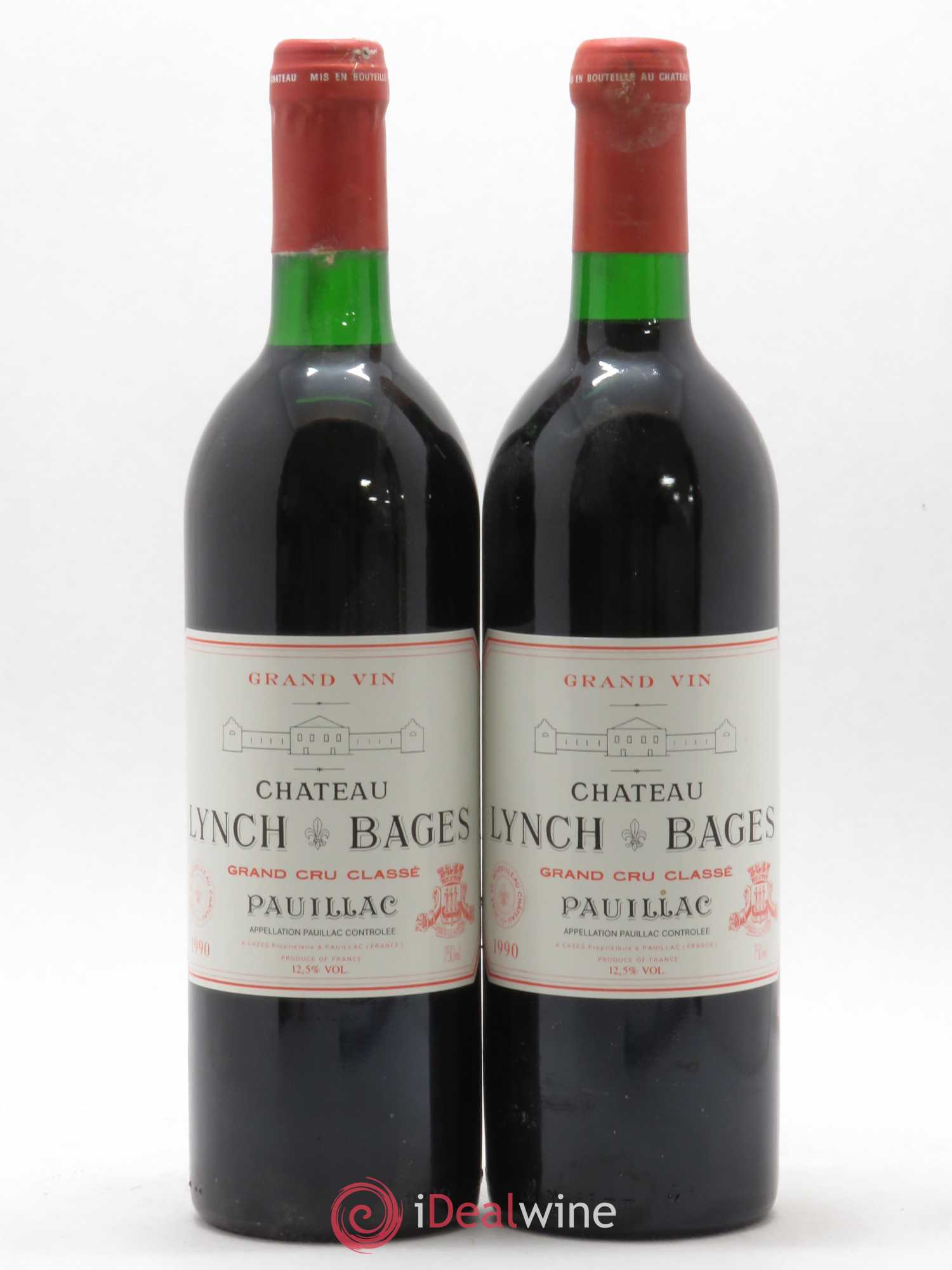 Château Lynch Bages 5ème Grand Cru Classé 1990 - Lot de 2 bouteilles - 0