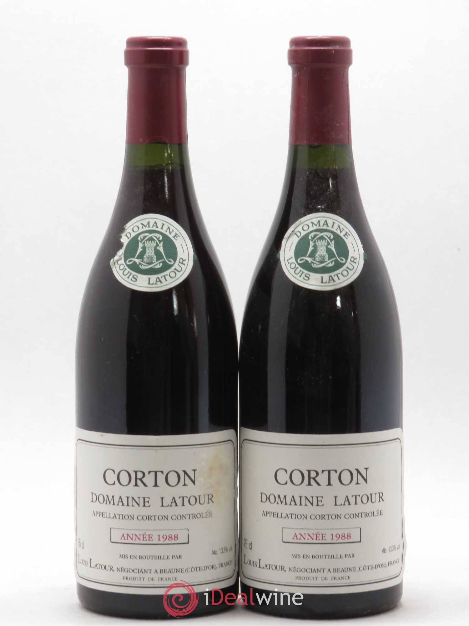Corton Grand Cru Louis Latour 1988 - Lot de 2 bouteilles - 0