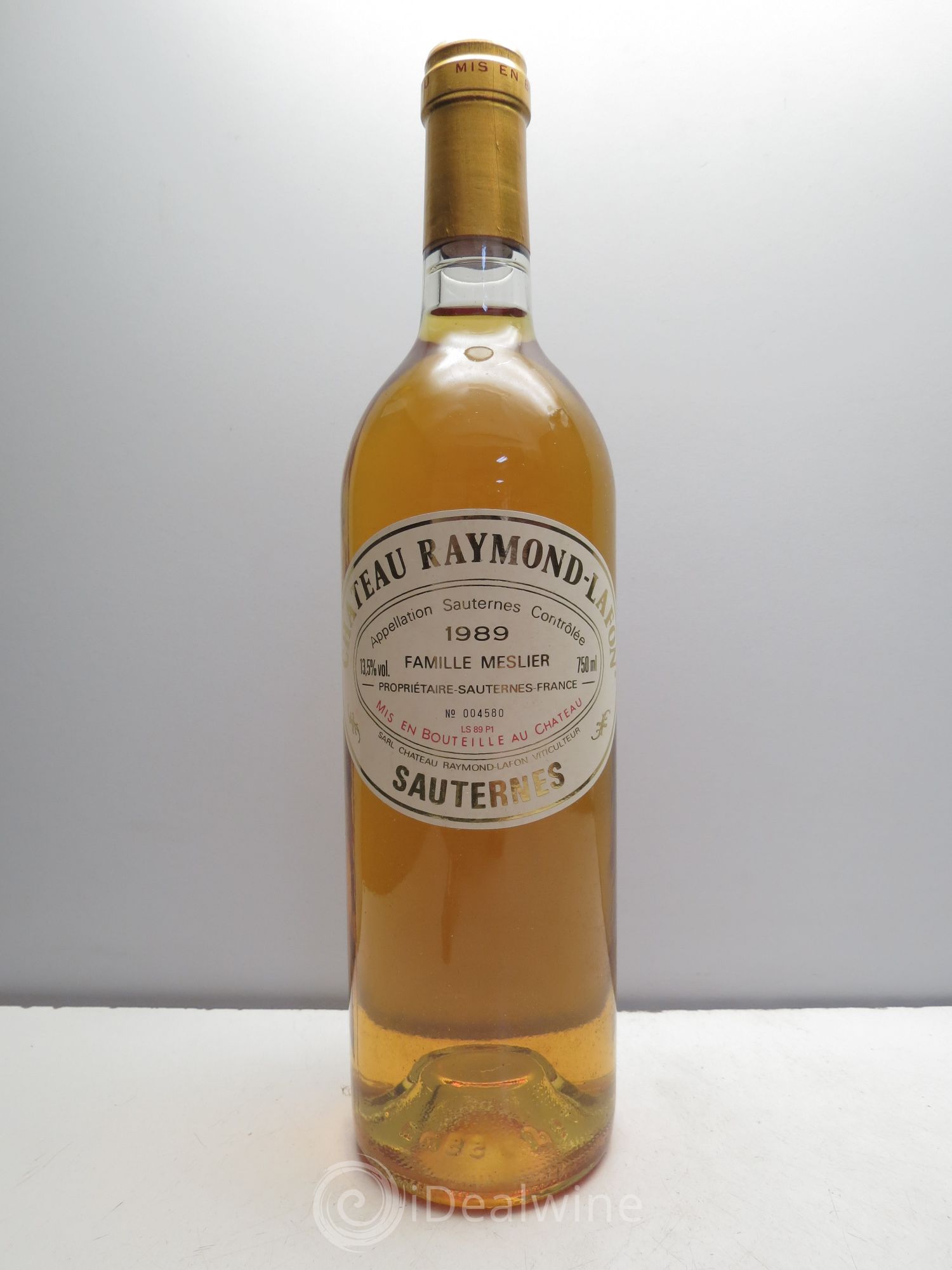 Château Raymond Lafon 1989 - Lot de 1 bouteille - 0